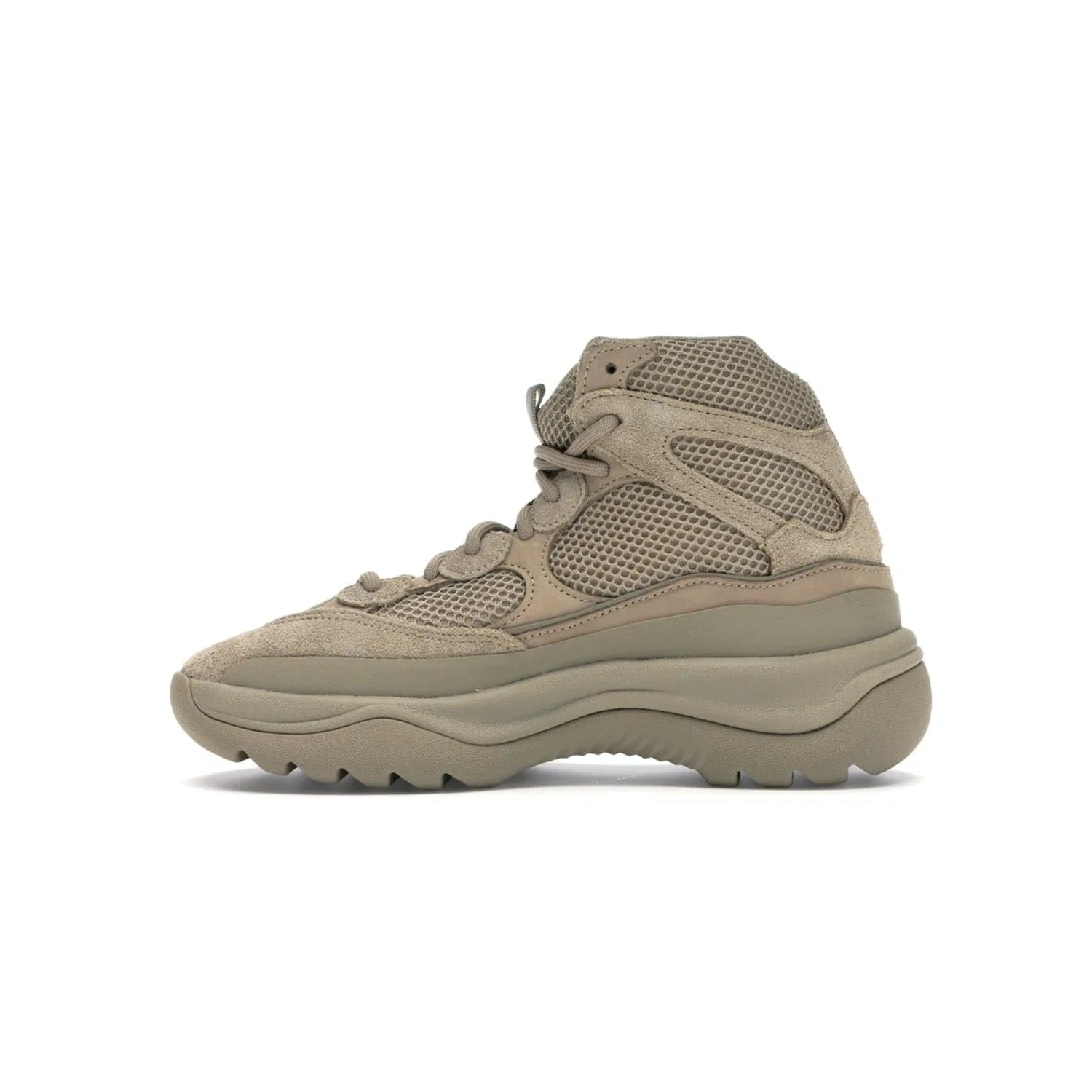 adidas Yeezy Desert Boot Rock - Image 19 - Only at www.BallersClubKickz.com - #
This season, make a fashion statement with the adidas Yeezy Desert Boot Rock. Nubuck and suede upper offers tonal style while the grooved sole provides traction and stability. Get yours in April 2019.