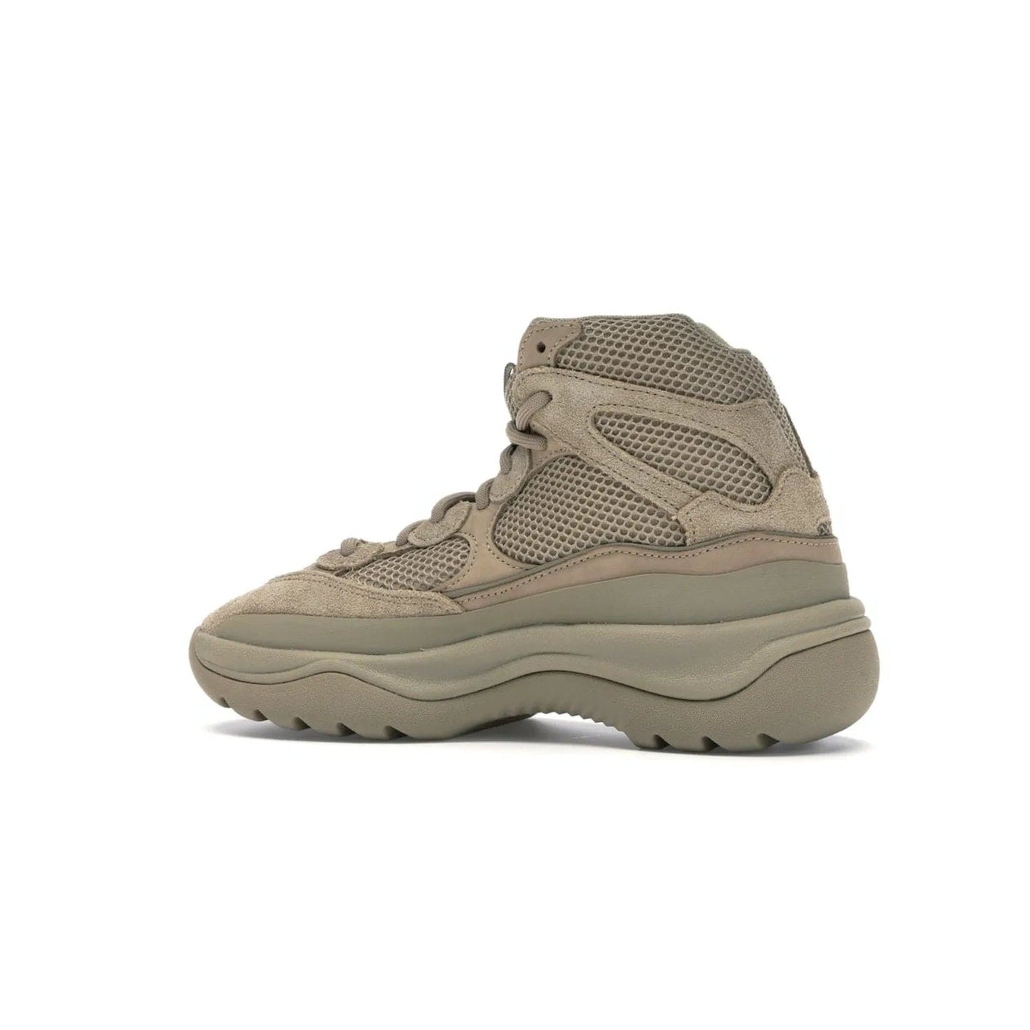 adidas Yeezy Desert Boot Rock - Image 21 - Only at www.BallersClubKickz.com - #
This season, make a fashion statement with the adidas Yeezy Desert Boot Rock. Nubuck and suede upper offers tonal style while the grooved sole provides traction and stability. Get yours in April 2019.