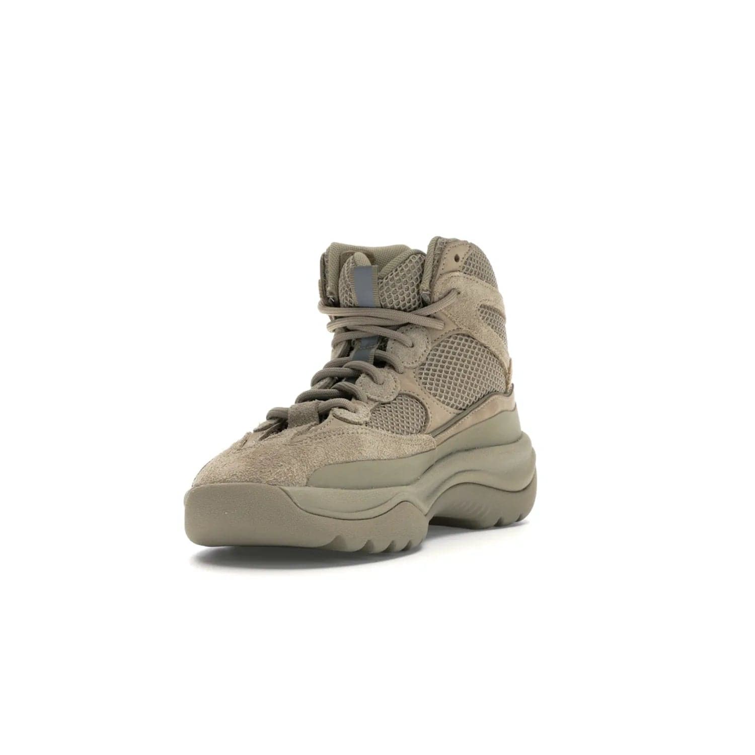adidas Yeezy Desert Boot Rock - Image 13 - Only at www.BallersClubKickz.com - #
This season, make a fashion statement with the adidas Yeezy Desert Boot Rock. Nubuck and suede upper offers tonal style while the grooved sole provides traction and stability. Get yours in April 2019.