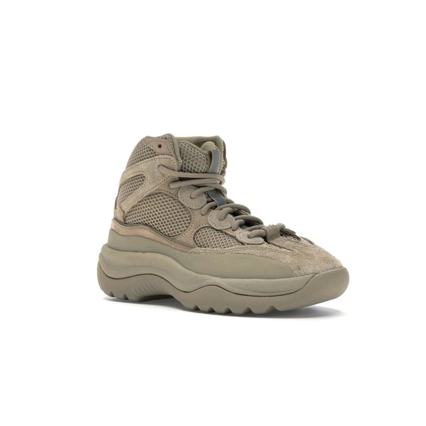 adidas Yeezy Desert Boot Rock - Image 5 - Only at www.BallersClubKickz.com - #
This season, make a fashion statement with the adidas Yeezy Desert Boot Rock. Nubuck and suede upper offers tonal style while the grooved sole provides traction and stability. Get yours in April 2019.