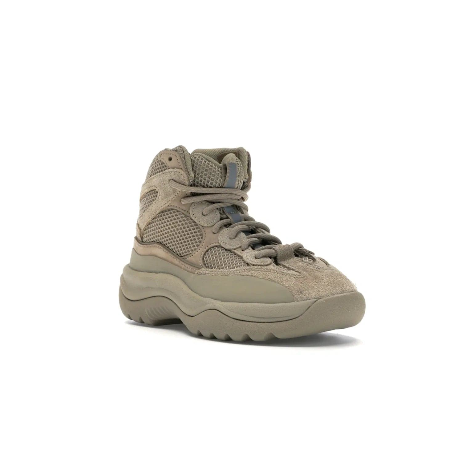 adidas Yeezy Desert Boot Rock - Image 6 - Only at www.BallersClubKickz.com - #
This season, make a fashion statement with the adidas Yeezy Desert Boot Rock. Nubuck and suede upper offers tonal style while the grooved sole provides traction and stability. Get yours in April 2019.
