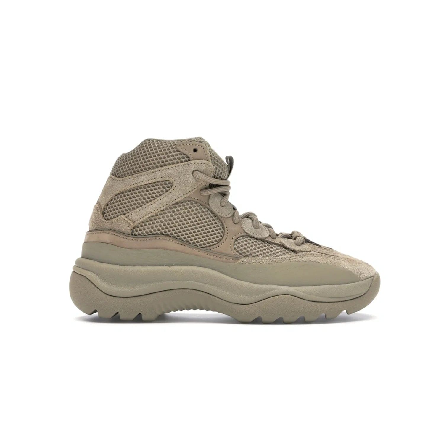 adidas Yeezy Desert Boot Rock - Image 1 - Only at www.BallersClubKickz.com - #
This season, make a fashion statement with the adidas Yeezy Desert Boot Rock. Nubuck and suede upper offers tonal style while the grooved sole provides traction and stability. Get yours in April 2019.