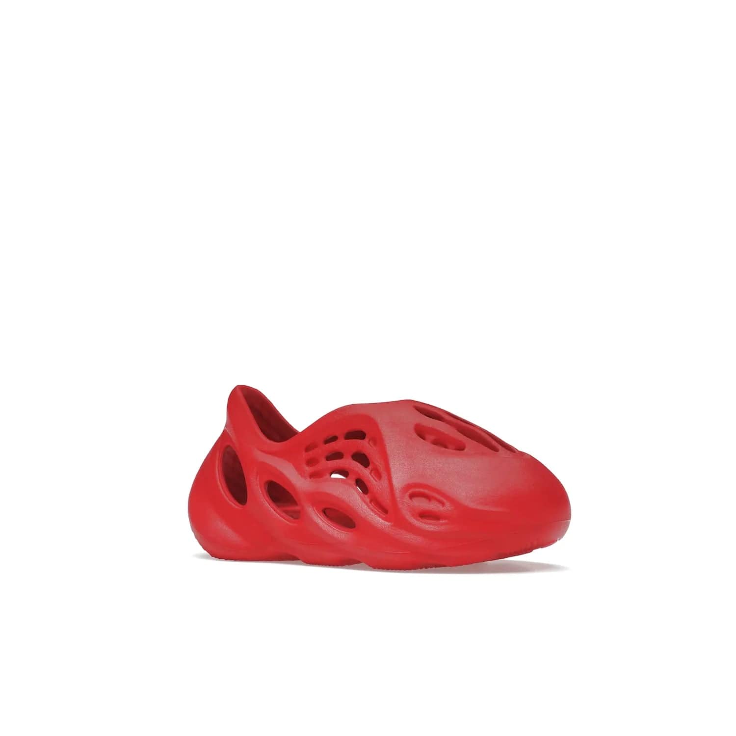 adidas Yeezy Foam RNNR Vermillion (Kids) - Image 4 - Only at www.BallersClubKickz.com - Kids adidas Yeezy Foam RNNR Vermillion - Glossy Vermillion colour palette in a timeless style. October 29th release.