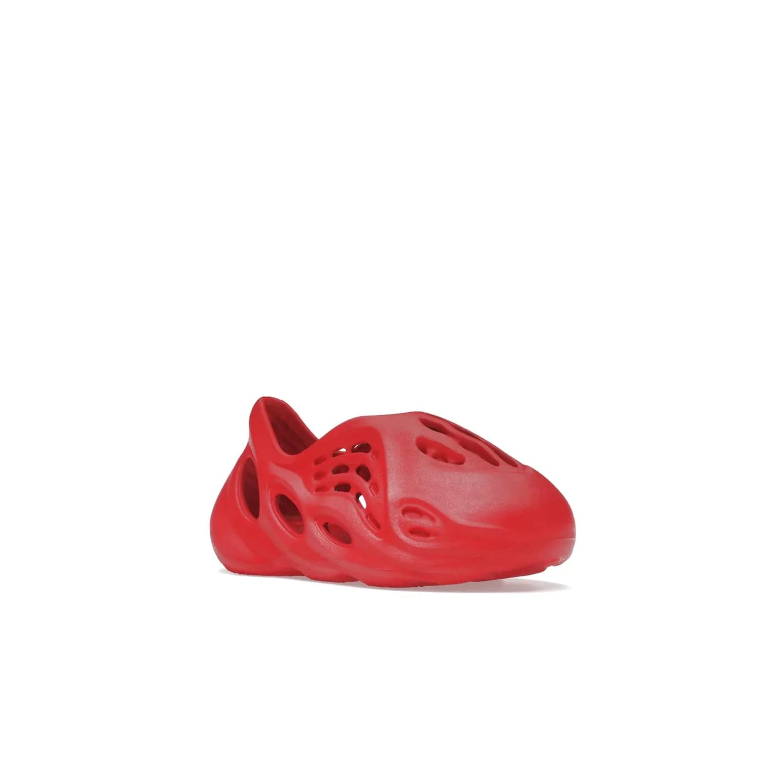 adidas Yeezy Foam RNNR Vermillion (Kids) - Image 5 - Only at www.BallersClubKickz.com - Kids adidas Yeezy Foam RNNR Vermillion - Glossy Vermillion colour palette in a timeless style. October 29th release.