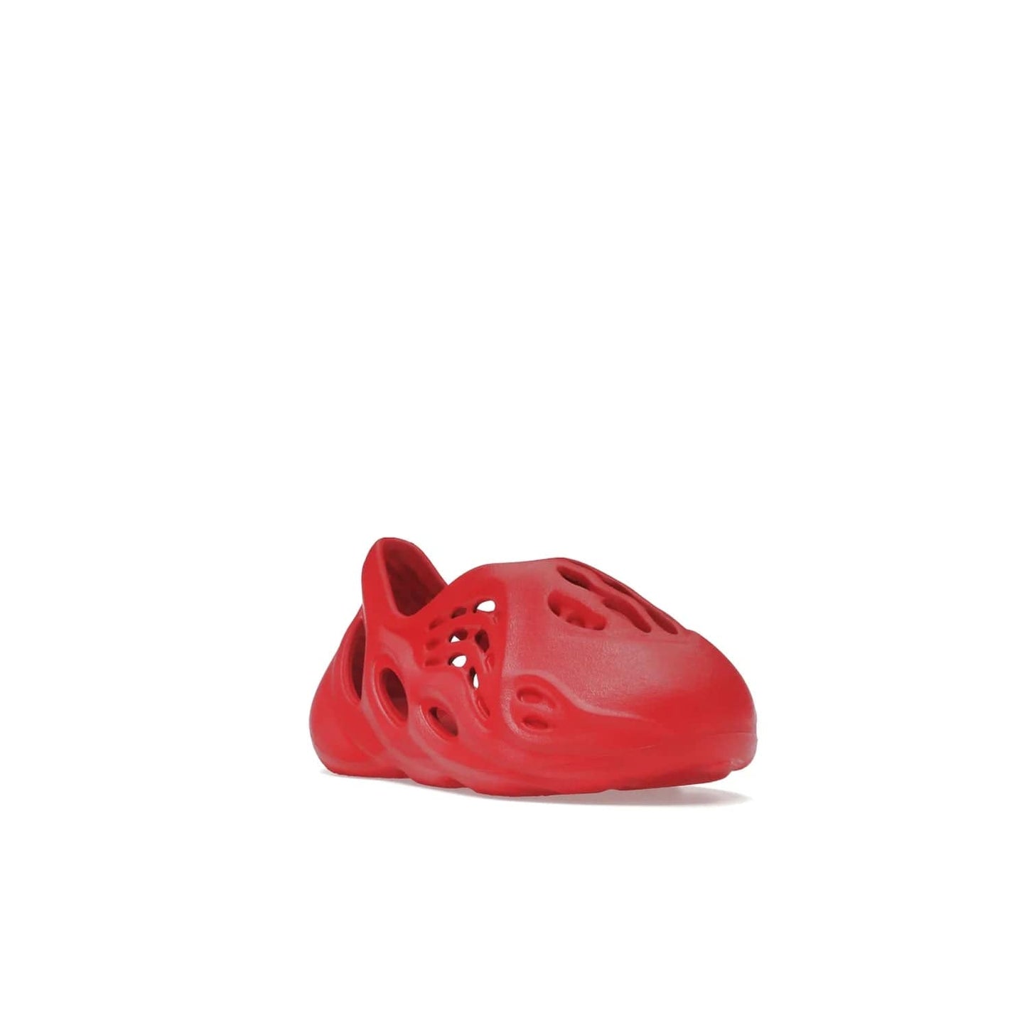 adidas Yeezy Foam RNNR Vermillion (Kids) - Image 6 - Only at www.BallersClubKickz.com - Kids adidas Yeezy Foam RNNR Vermillion - Glossy Vermillion colour palette in a timeless style. October 29th release.
