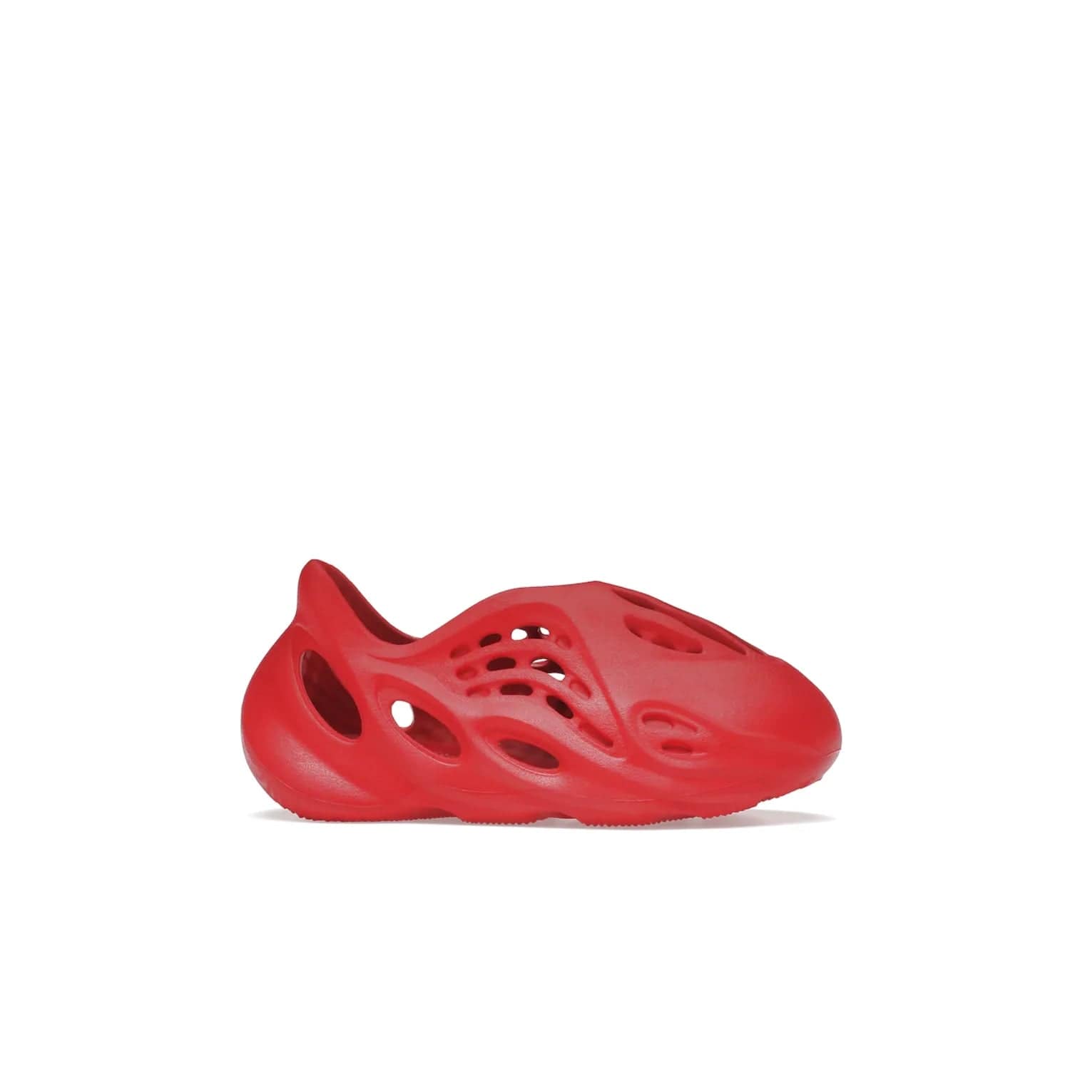 adidas Yeezy Foam RNNR Vermillion (Kids) - Image 2 - Only at www.BallersClubKickz.com - Kids adidas Yeezy Foam RNNR Vermillion - Glossy Vermillion colour palette in a timeless style. October 29th release.