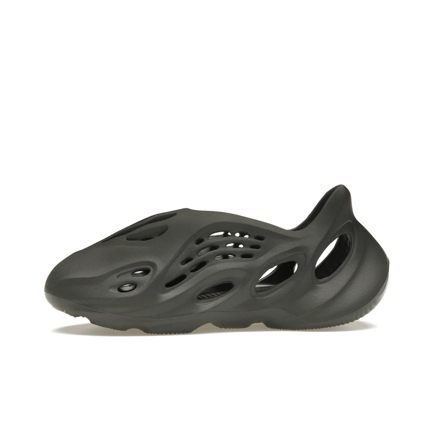 adidas Yeezy Foam RNR Carbon - Image 18 - Only at www.BallersClubKickz.com - Experience truly next-level comfort with the adidas Yeezy Foam RNR Carbon. With its one-piece foam and rubber construction, strategic perforations for optimal breathability, and sleek Carbon colorway, the sneaker is an unrelenting testament to Yeezy innovation. Available August 8, 2023, for $80.