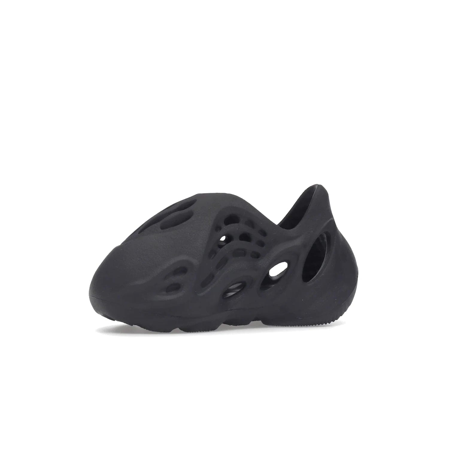 adidas Yeezy Foam RNR Onyx (Infants) - Image 17 - Only at www.BallersClubKickz.com - Introducing the adidas Yeezy Foam RNR Onyx Infants: a stylishly light & comfortable shoe with a sculpted heel & textured footbed. Sleek black design with oval & circular perforations & wavy traction pattern. The perfect balance of style & comfort for your little one.