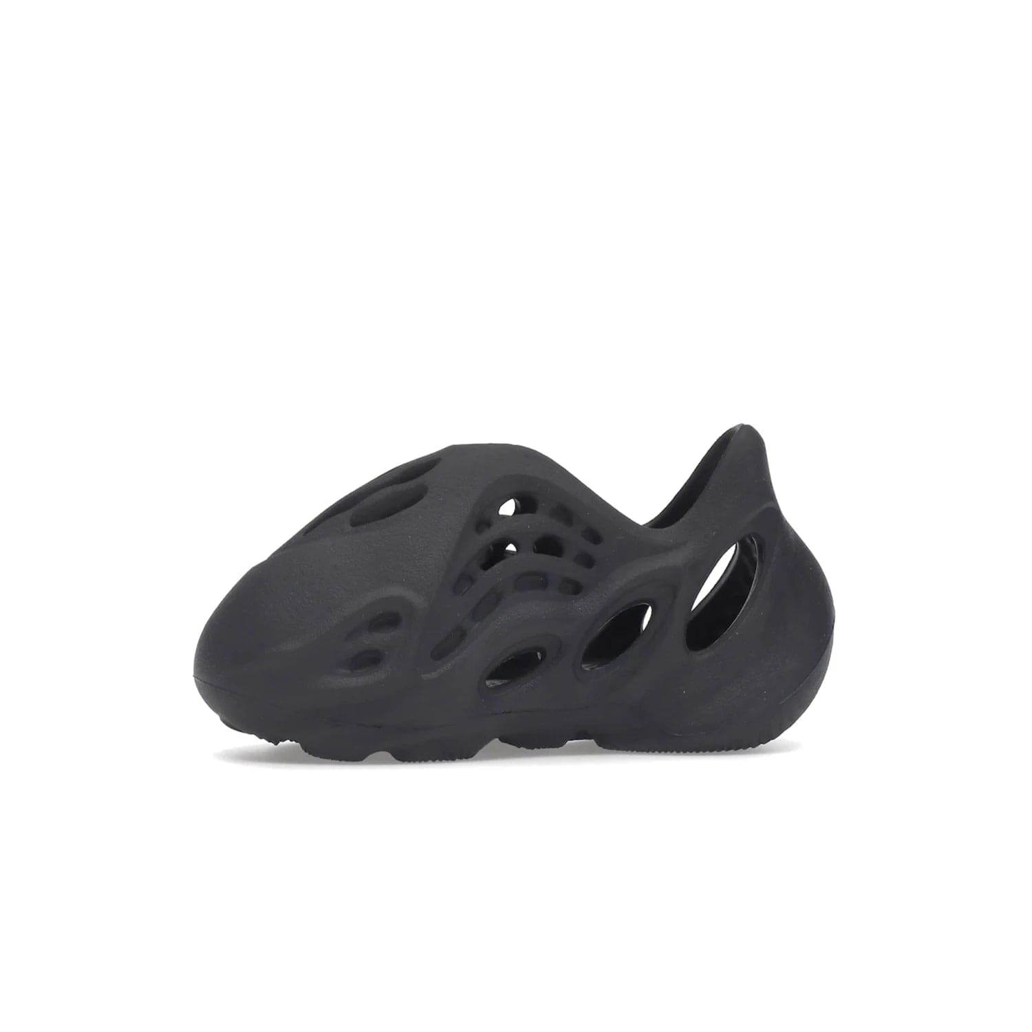 adidas Yeezy Foam RNR Onyx (Infants) - Image 18 - Only at www.BallersClubKickz.com - Introducing the adidas Yeezy Foam RNR Onyx Infants: a stylishly light & comfortable shoe with a sculpted heel & textured footbed. Sleek black design with oval & circular perforations & wavy traction pattern. The perfect balance of style & comfort for your little one.