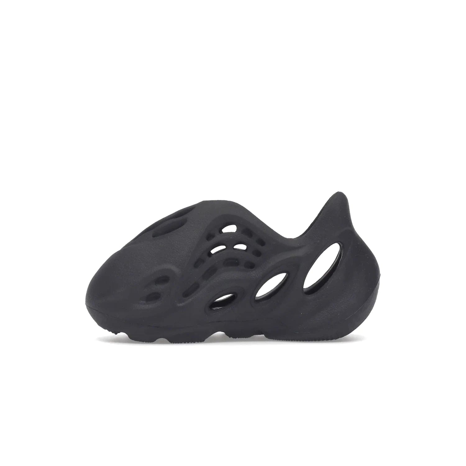 adidas Yeezy Foam RNR Onyx (Infants) - Image 19 - Only at www.BallersClubKickz.com - Introducing the adidas Yeezy Foam RNR Onyx Infants: a stylishly light & comfortable shoe with a sculpted heel & textured footbed. Sleek black design with oval & circular perforations & wavy traction pattern. The perfect balance of style & comfort for your little one.