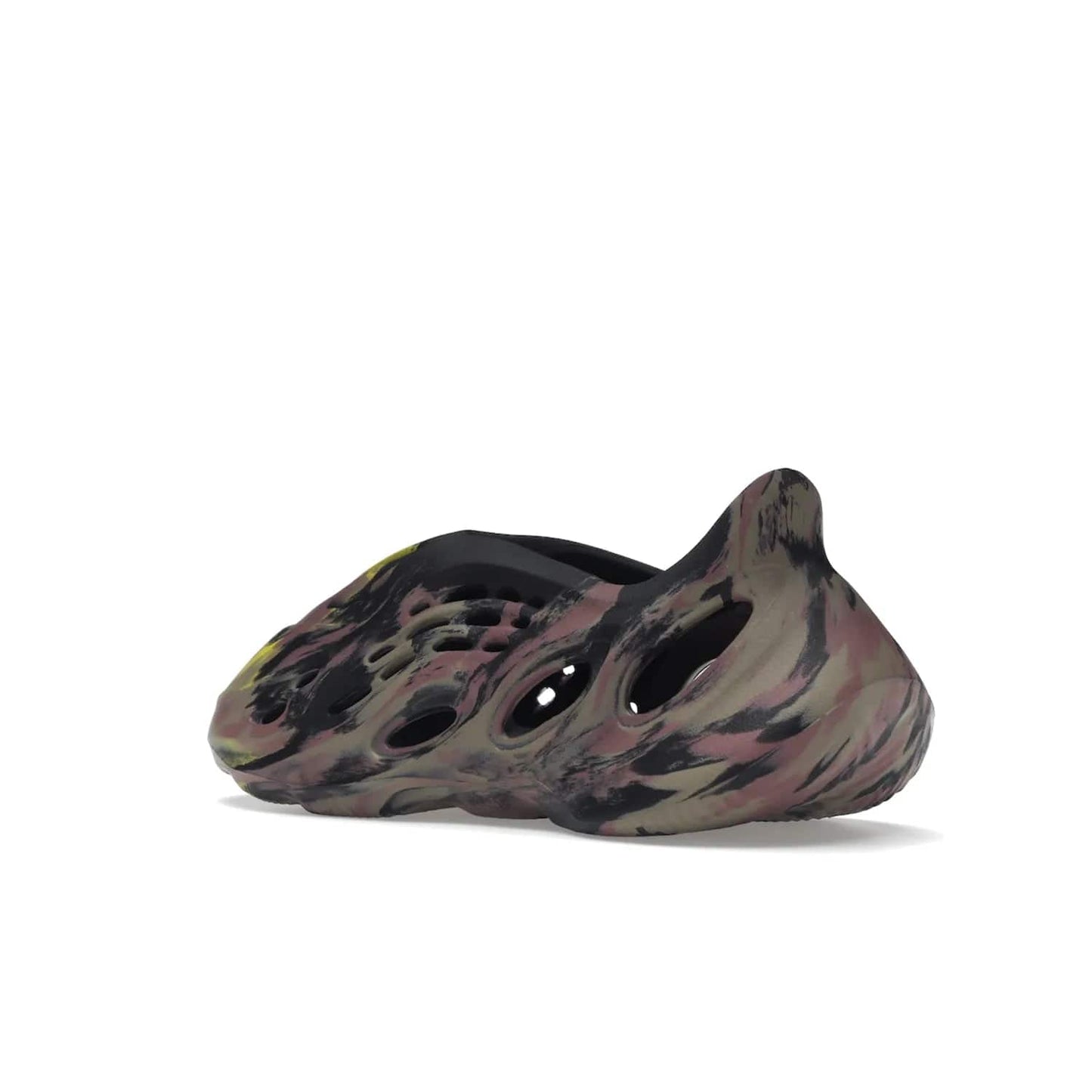adidas Yeezy Foam RNR MX Carbon - Image 23 - Only at www.BallersClubKickz.com - Stylish and sustainable adidas Yeezy Foam RNR MX Carbon with marbled pink, yellow, purple, and dark grey EVA foam. Ventilation holes throughout for increased breathability. Sculptured sole adds cushioning and support. No two pairs look alike, available August 2022. Must-have fashion-lovers' item.