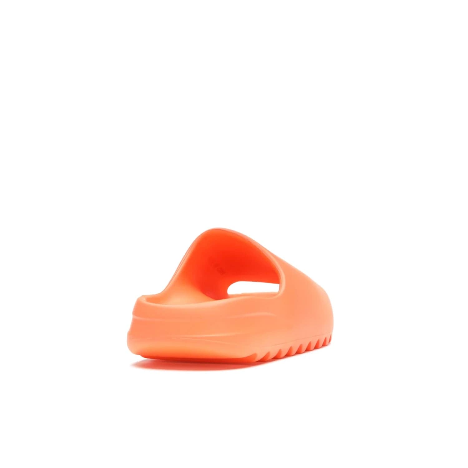adidas Yeezy Slide Enflame Orange - Image 30 - Only at www.BallersClubKickz.com - Limited edition adidas Yeezy Slide featuring a bold Enflame Orange upper and EVA foam construction. Grooved outsole for traction and support. Released June 2021. Perfect for summer.
