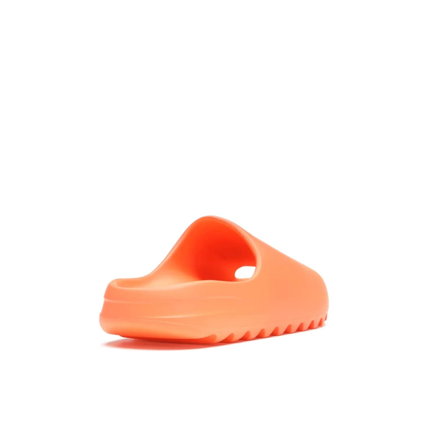 adidas Yeezy Slide Enflame Orange - Image 31 - Only at www.BallersClubKickz.com - Limited edition adidas Yeezy Slide featuring a bold Enflame Orange upper and EVA foam construction. Grooved outsole for traction and support. Released June 2021. Perfect for summer.