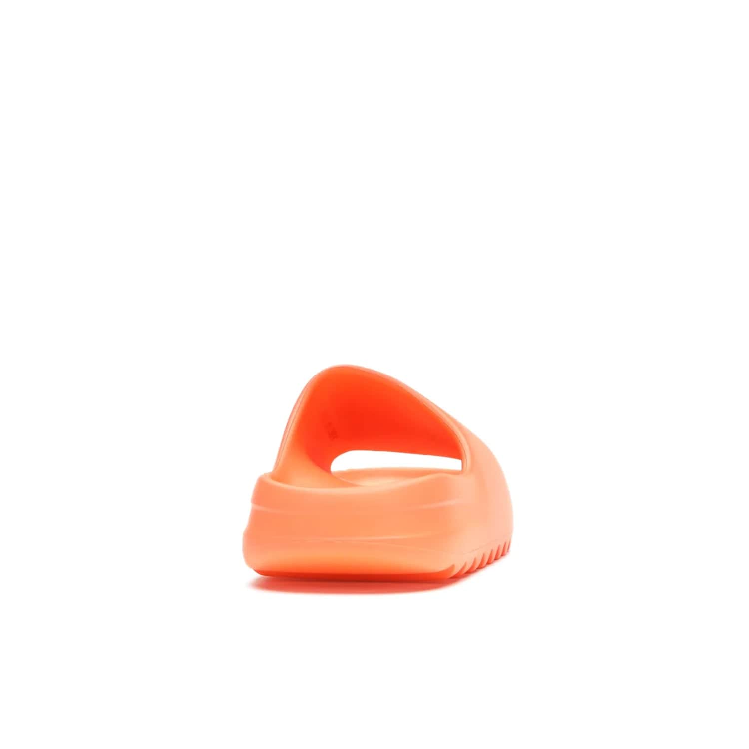 adidas Yeezy Slide Enflame Orange - Image 29 - Only at www.BallersClubKickz.com - Limited edition adidas Yeezy Slide featuring a bold Enflame Orange upper and EVA foam construction. Grooved outsole for traction and support. Released June 2021. Perfect for summer.