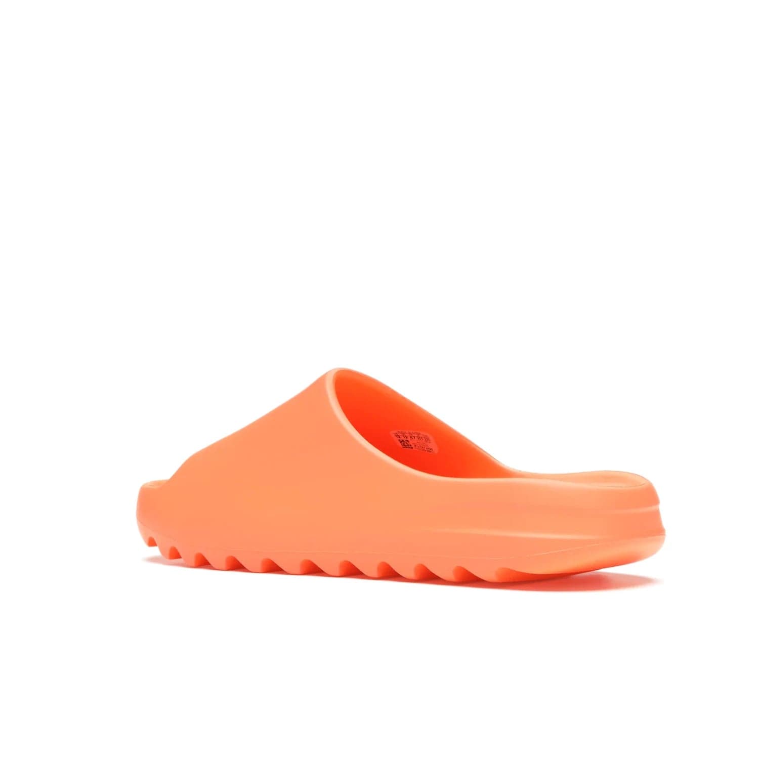 adidas Yeezy Slide Enflame Orange - Image 23 - Only at www.BallersClubKickz.com - Limited edition adidas Yeezy Slide featuring a bold Enflame Orange upper and EVA foam construction. Grooved outsole for traction and support. Released June 2021. Perfect for summer.