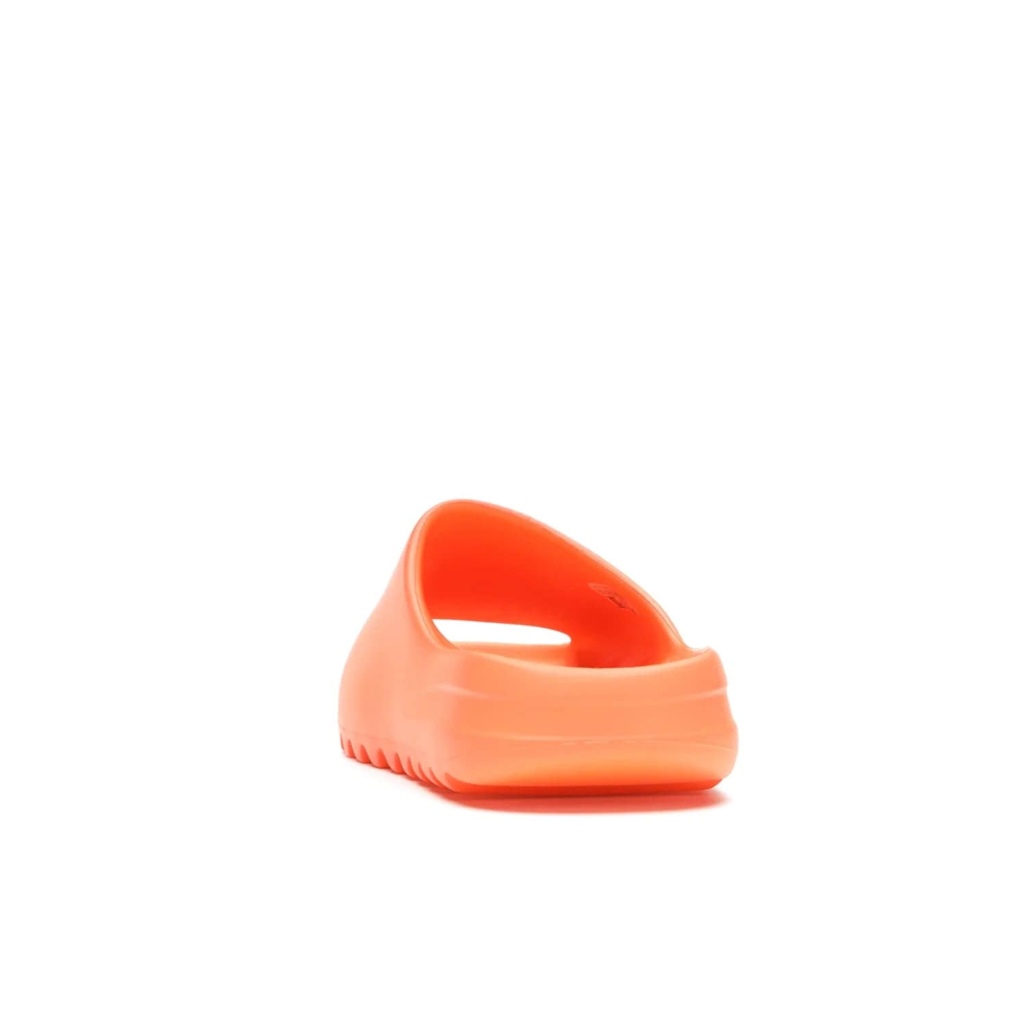 adidas Yeezy Slide Enflame Orange - Image 27 - Only at www.BallersClubKickz.com - Limited edition adidas Yeezy Slide featuring a bold Enflame Orange upper and EVA foam construction. Grooved outsole for traction and support. Released June 2021. Perfect for summer.
