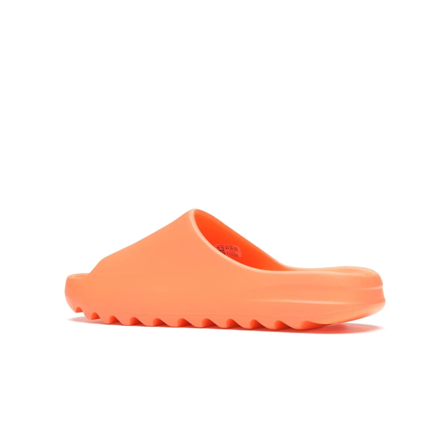 adidas Yeezy Slide Enflame Orange - Image 22 - Only at www.BallersClubKickz.com - Limited edition adidas Yeezy Slide featuring a bold Enflame Orange upper and EVA foam construction. Grooved outsole for traction and support. Released June 2021. Perfect for summer.
