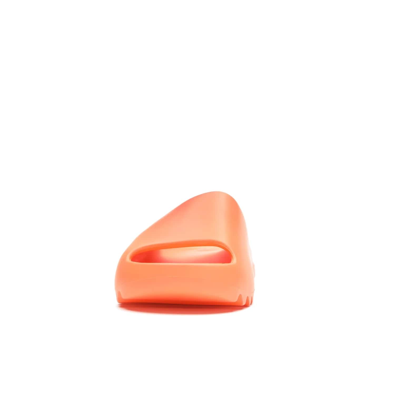 adidas Yeezy Slide Enflame Orange - Image 11 - Only at www.BallersClubKickz.com - Limited edition adidas Yeezy Slide featuring a bold Enflame Orange upper and EVA foam construction. Grooved outsole for traction and support. Released June 2021. Perfect for summer.