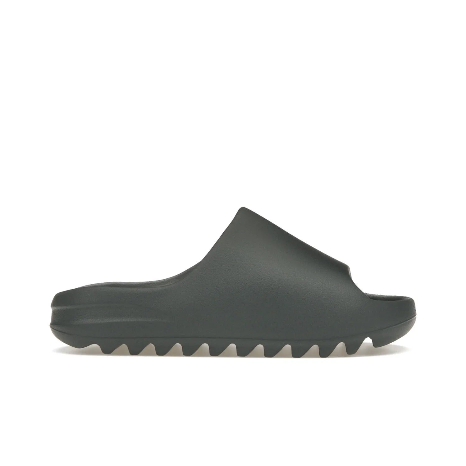 adidas Yeezy Slide Slate Marine - Image 1 - Only at www.BallersClubKickz.com - Discover the Adidas Yeezy Slide Slate Marine. With a Slate Marine colorway, contrasting outsole, and matching strap, these sandals make a timeless fashion statement. Out August 11th, 2023.