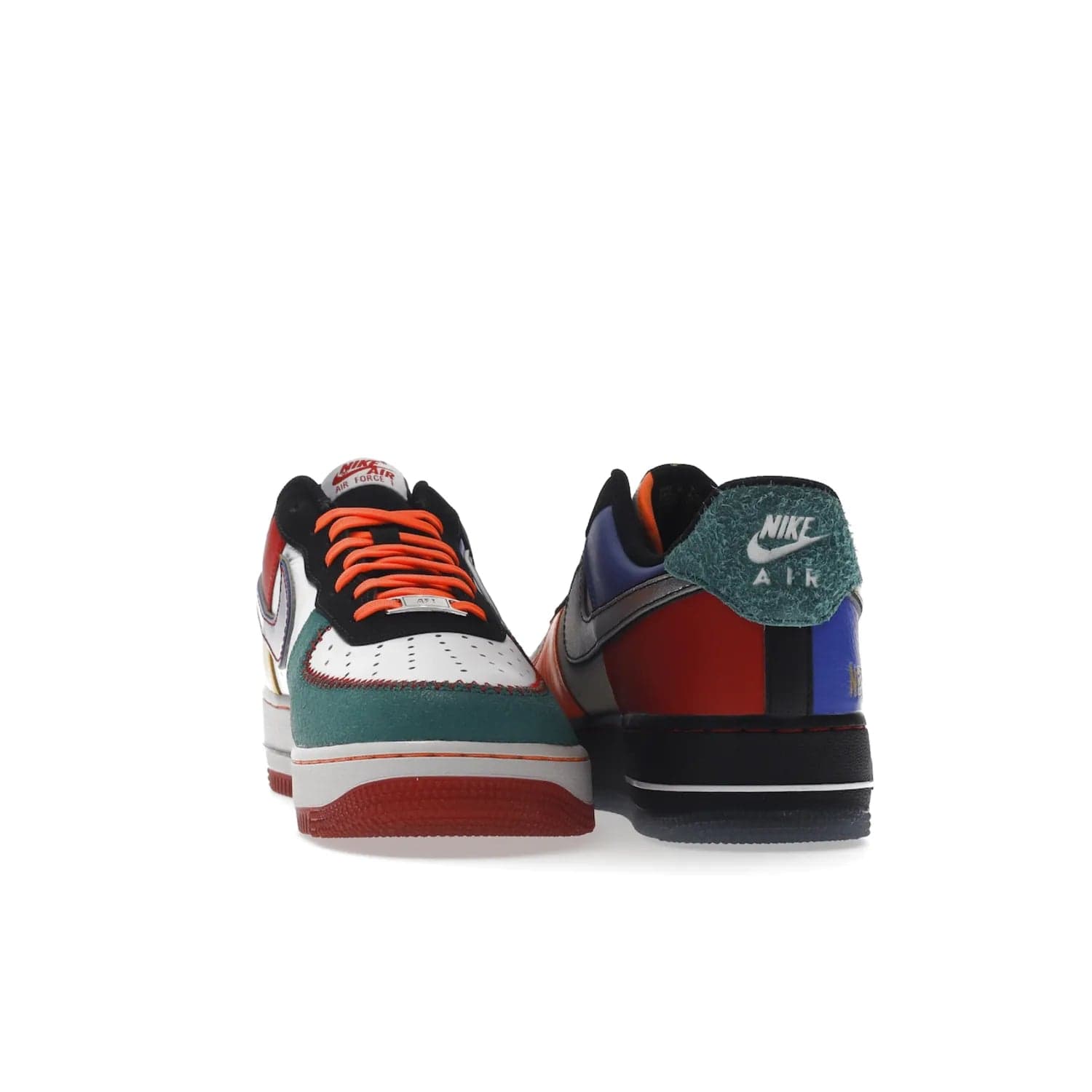 Nike Air Force 1 Low NYC City of Athletes - Image 27 - Only at www.BallersClubKickz.com - Grab the limited edition Nike Air Force 1 Low NYC City of Athletes. This unique design features a combination of leather, suede, denim and basketball synthetic rubber, plus the iconic white & black midsole with semi-translucent outsoles. Released in Oct 2019 - these eye-catching sneakers complete any look.