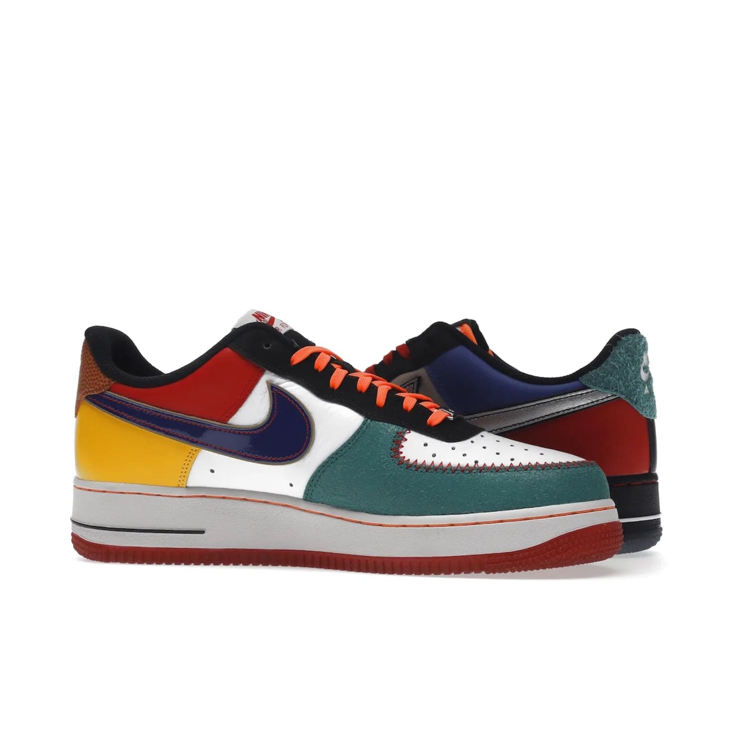 Nike Air Force 1 Low NYC City of Athletes - Image 21 - Only at www.BallersClubKickz.com - Grab the limited edition Nike Air Force 1 Low NYC City of Athletes. This unique design features a combination of leather, suede, denim and basketball synthetic rubber, plus the iconic white & black midsole with semi-translucent outsoles. Released in Oct 2019 - these eye-catching sneakers complete any look.