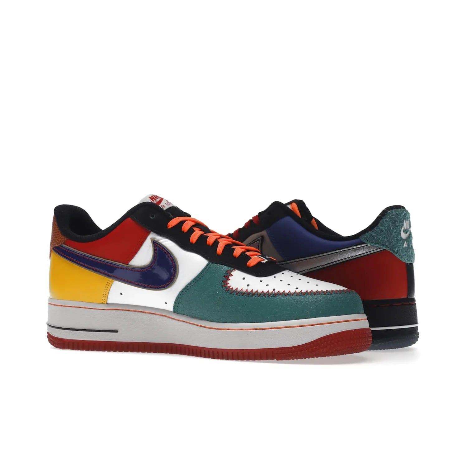 Nike Air Force 1 Low NYC City of Athletes - Image 22 - Only at www.BallersClubKickz.com - Grab the limited edition Nike Air Force 1 Low NYC City of Athletes. This unique design features a combination of leather, suede, denim and basketball synthetic rubber, plus the iconic white & black midsole with semi-translucent outsoles. Released in Oct 2019 - these eye-catching sneakers complete any look.