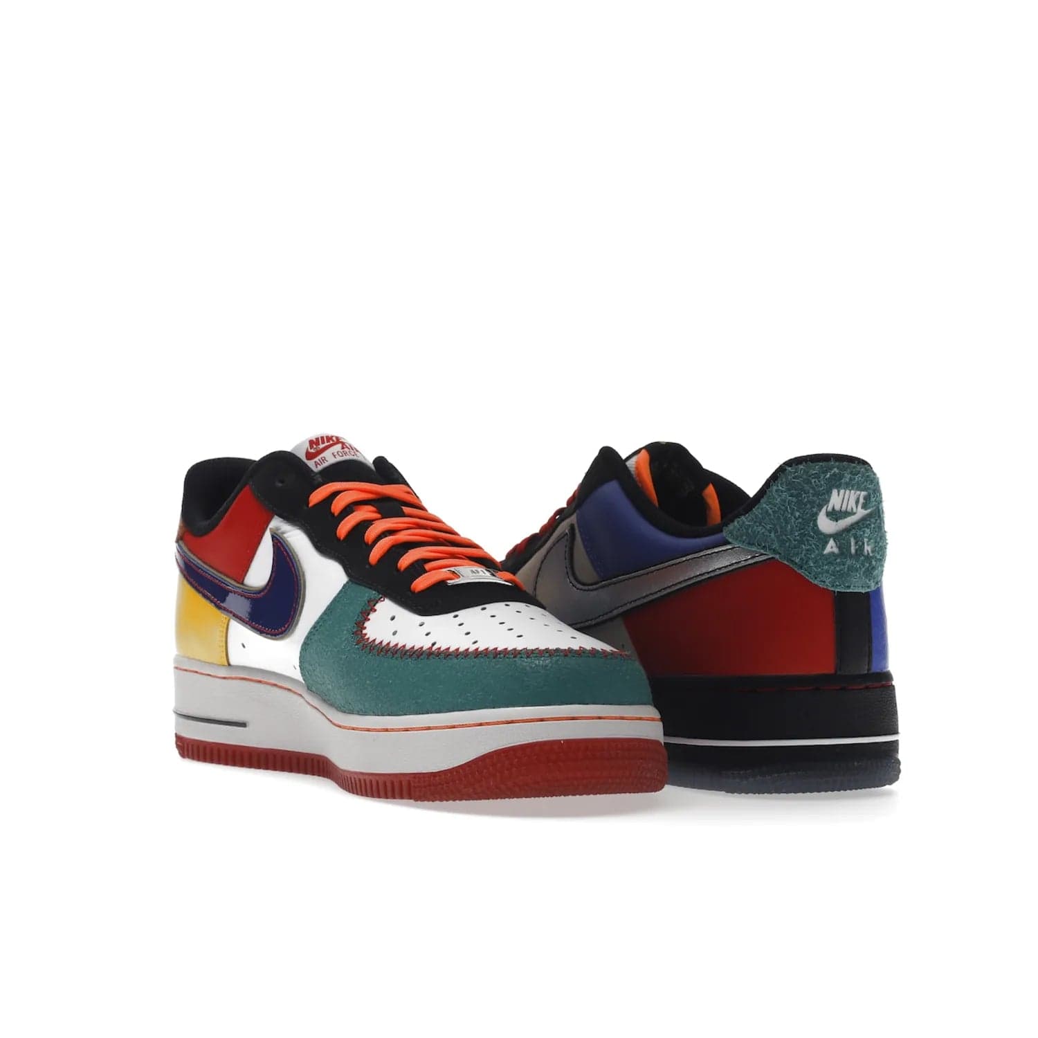 Nike Air Force 1 Low NYC City of Athletes - Image 25 - Only at www.BallersClubKickz.com - Grab the limited edition Nike Air Force 1 Low NYC City of Athletes. This unique design features a combination of leather, suede, denim and basketball synthetic rubber, plus the iconic white & black midsole with semi-translucent outsoles. Released in Oct 2019 - these eye-catching sneakers complete any look.