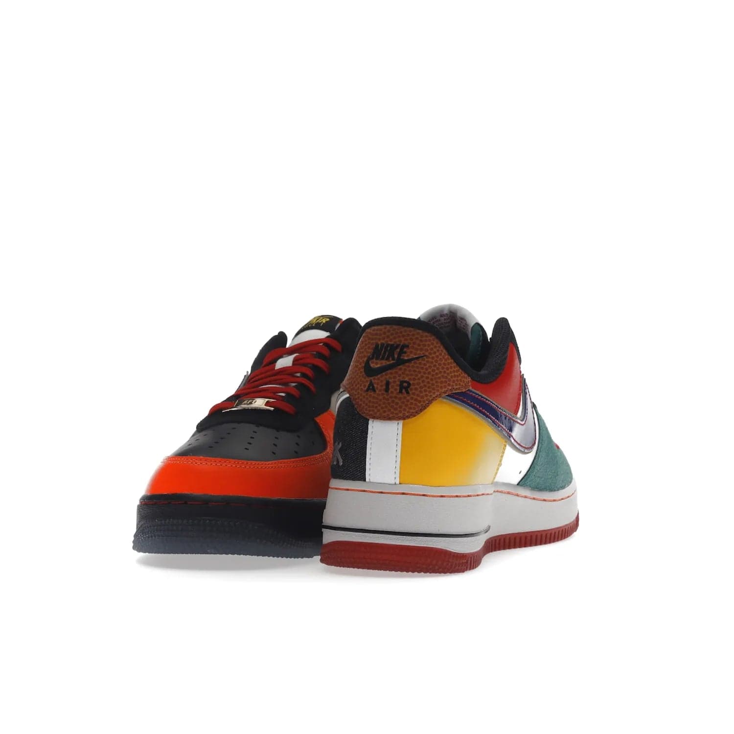 Nike Air Force 1 Low NYC City of Athletes - Image 12 - Only at www.BallersClubKickz.com - Grab the limited edition Nike Air Force 1 Low NYC City of Athletes. This unique design features a combination of leather, suede, denim and basketball synthetic rubber, plus the iconic white & black midsole with semi-translucent outsoles. Released in Oct 2019 - these eye-catching sneakers complete any look.