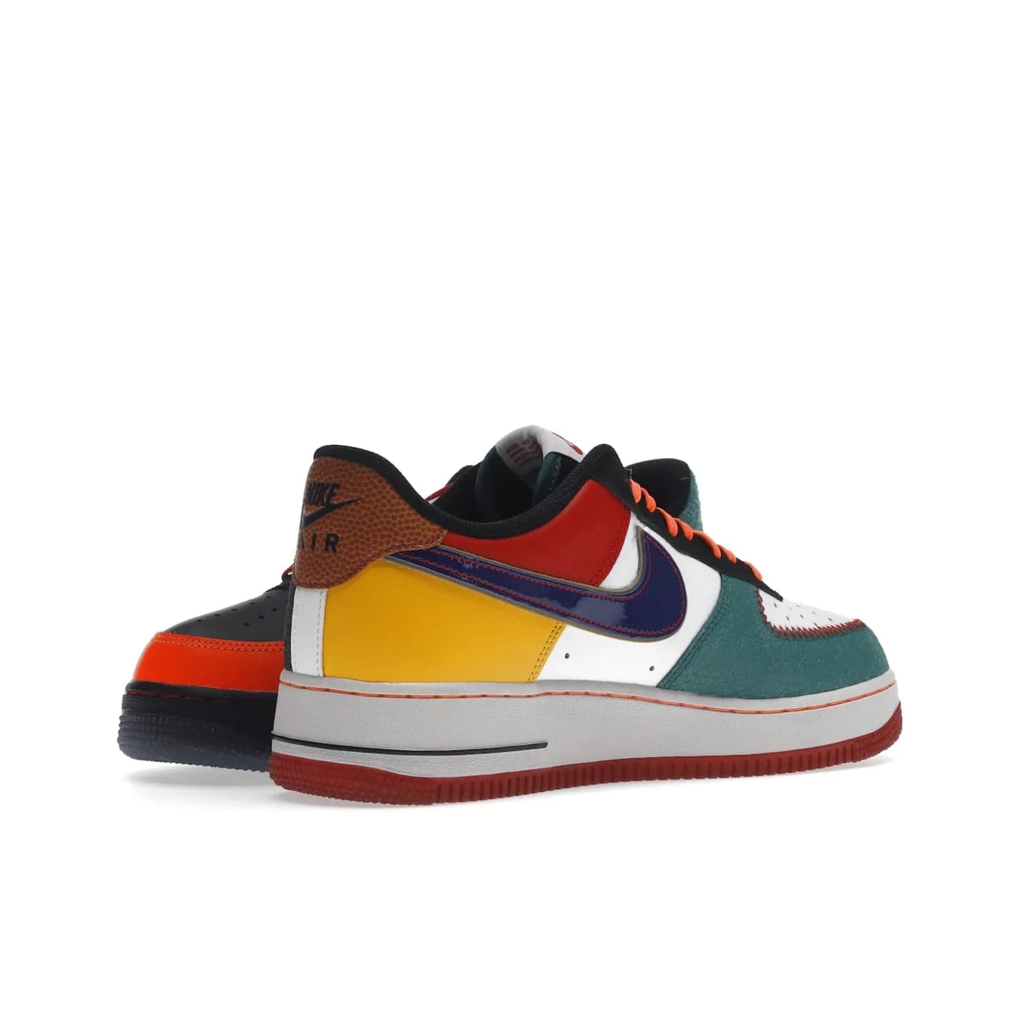 Nike Air Force 1 Low NYC City of Athletes - Image 15 - Only at www.BallersClubKickz.com - Grab the limited edition Nike Air Force 1 Low NYC City of Athletes. This unique design features a combination of leather, suede, denim and basketball synthetic rubber, plus the iconic white & black midsole with semi-translucent outsoles. Released in Oct 2019 - these eye-catching sneakers complete any look.