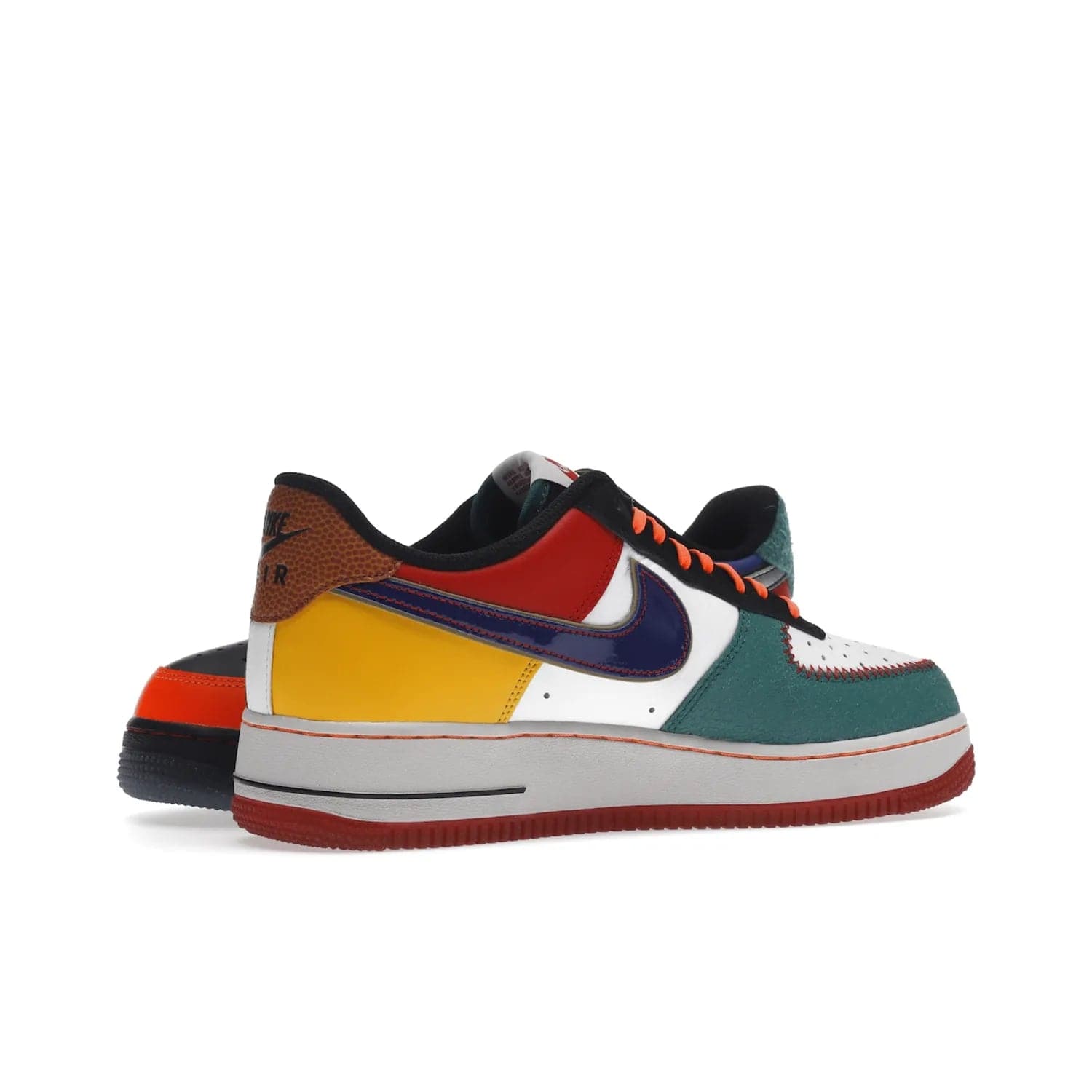 Nike Air Force 1 Low NYC City of Athletes - Image 16 - Only at www.BallersClubKickz.com - Grab the limited edition Nike Air Force 1 Low NYC City of Athletes. This unique design features a combination of leather, suede, denim and basketball synthetic rubber, plus the iconic white & black midsole with semi-translucent outsoles. Released in Oct 2019 - these eye-catching sneakers complete any look.
