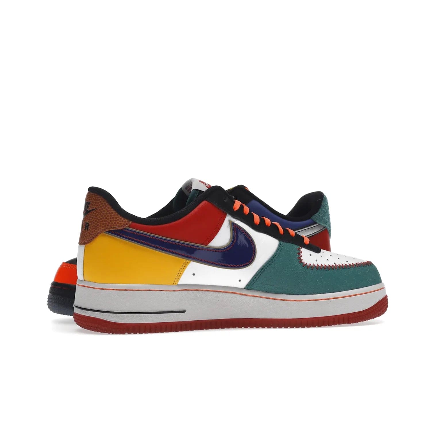 Nike Air Force 1 Low NYC City of Athletes - Image 17 - Only at www.BallersClubKickz.com - Grab the limited edition Nike Air Force 1 Low NYC City of Athletes. This unique design features a combination of leather, suede, denim and basketball synthetic rubber, plus the iconic white & black midsole with semi-translucent outsoles. Released in Oct 2019 - these eye-catching sneakers complete any look.