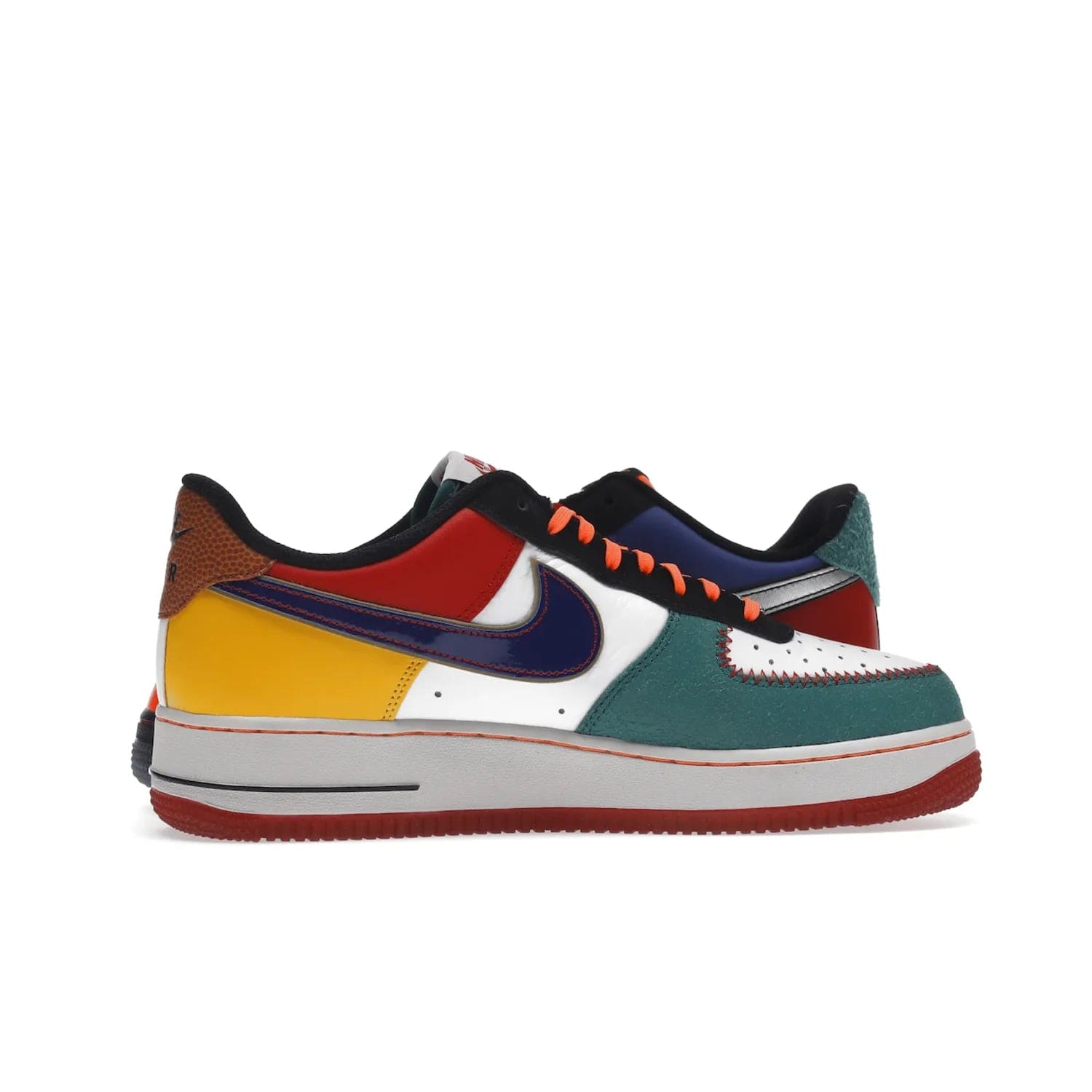 Nike Air Force 1 Low NYC City of Athletes - Image 18 - Only at www.BallersClubKickz.com - Grab the limited edition Nike Air Force 1 Low NYC City of Athletes. This unique design features a combination of leather, suede, denim and basketball synthetic rubber, plus the iconic white & black midsole with semi-translucent outsoles. Released in Oct 2019 - these eye-catching sneakers complete any look.