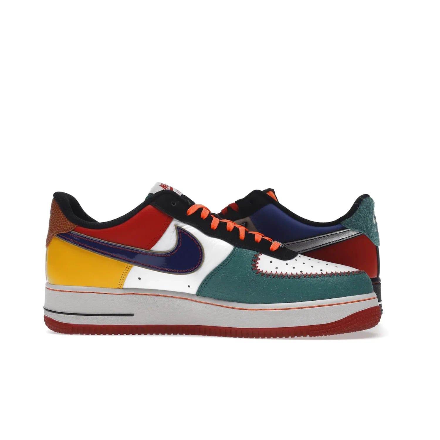 Nike Air Force 1 Low NYC City of Athletes - Image 20 - Only at www.BallersClubKickz.com - Grab the limited edition Nike Air Force 1 Low NYC City of Athletes. This unique design features a combination of leather, suede, denim and basketball synthetic rubber, plus the iconic white & black midsole with semi-translucent outsoles. Released in Oct 2019 - these eye-catching sneakers complete any look.