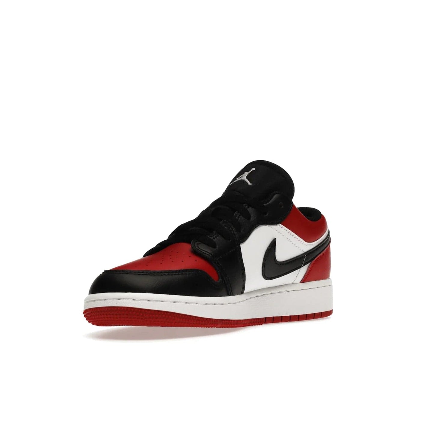 Jordan 1 Low Bred Toe (GS) - Image 14 - Only at www.BallersClubKickz.com - #
Iconic sneaker from Jordan brand with classic colorway, unique detailing & Air Jordan Wings logo. Step into the shoes of the greats with the Jordan 1 Low Bred Toe GS!