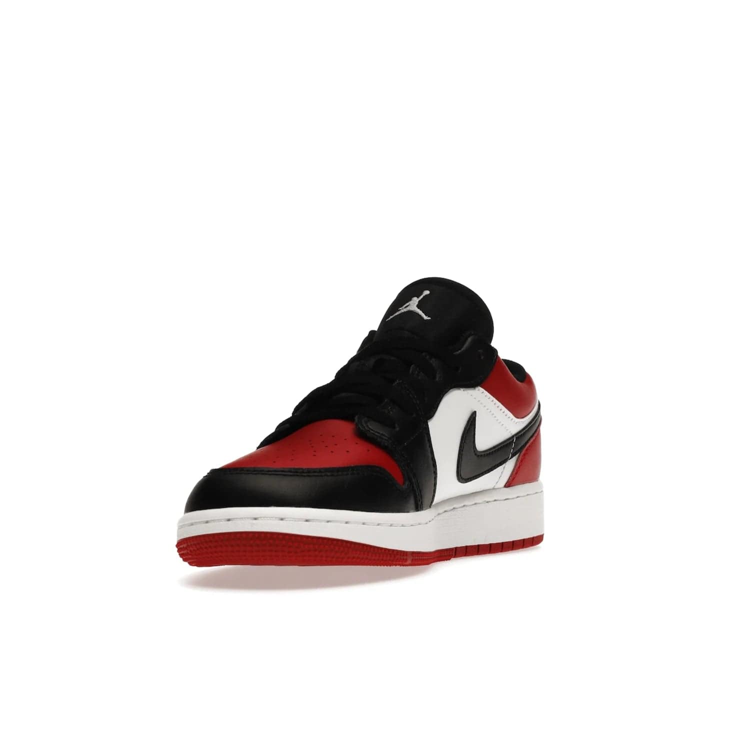 Jordan 1 Low Bred Toe (GS) - Image 13 - Only at www.BallersClubKickz.com - #
Iconic sneaker from Jordan brand with classic colorway, unique detailing & Air Jordan Wings logo. Step into the shoes of the greats with the Jordan 1 Low Bred Toe GS!