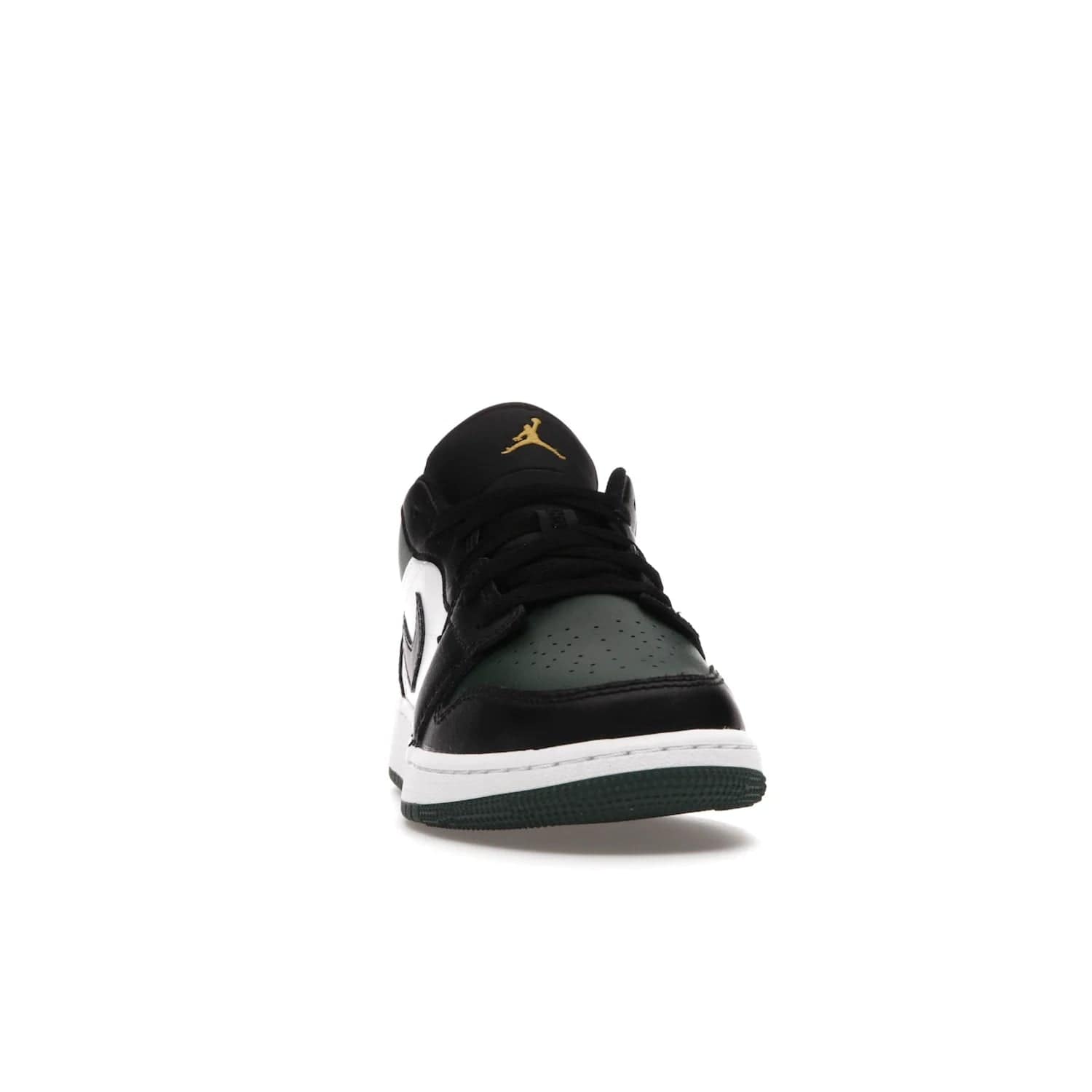 Jordan 1 Low Green Toe (GS) - Image 9 - Only at www.BallersClubKickz.com - Get the perfect low cut Jordans. Shop the Air Jordan 1 Low Noble Green GS shoes with its unique colorway and stencil Jumpman logo. Available October 2021.
