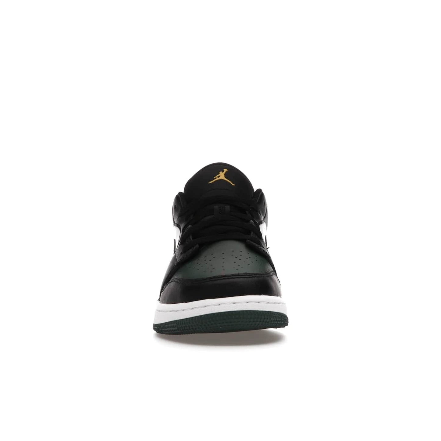 Jordan 1 Low Green Toe (GS) - Image 10 - Only at www.BallersClubKickz.com - Get the perfect low cut Jordans. Shop the Air Jordan 1 Low Noble Green GS shoes with its unique colorway and stencil Jumpman logo. Available October 2021.