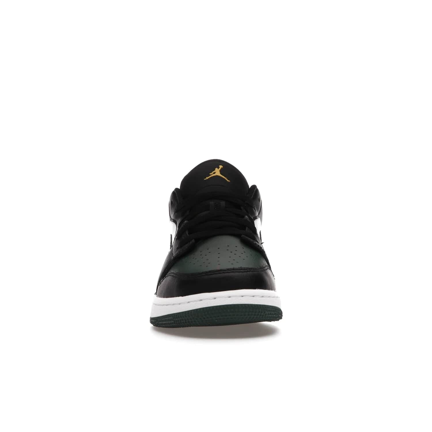 Jordan 1 Low Green Toe (GS) - Image 10 - Only at www.BallersClubKickz.com - Get the perfect low cut Jordans. Shop the Air Jordan 1 Low Noble Green GS shoes with its unique colorway and stencil Jumpman logo. Available October 2021.