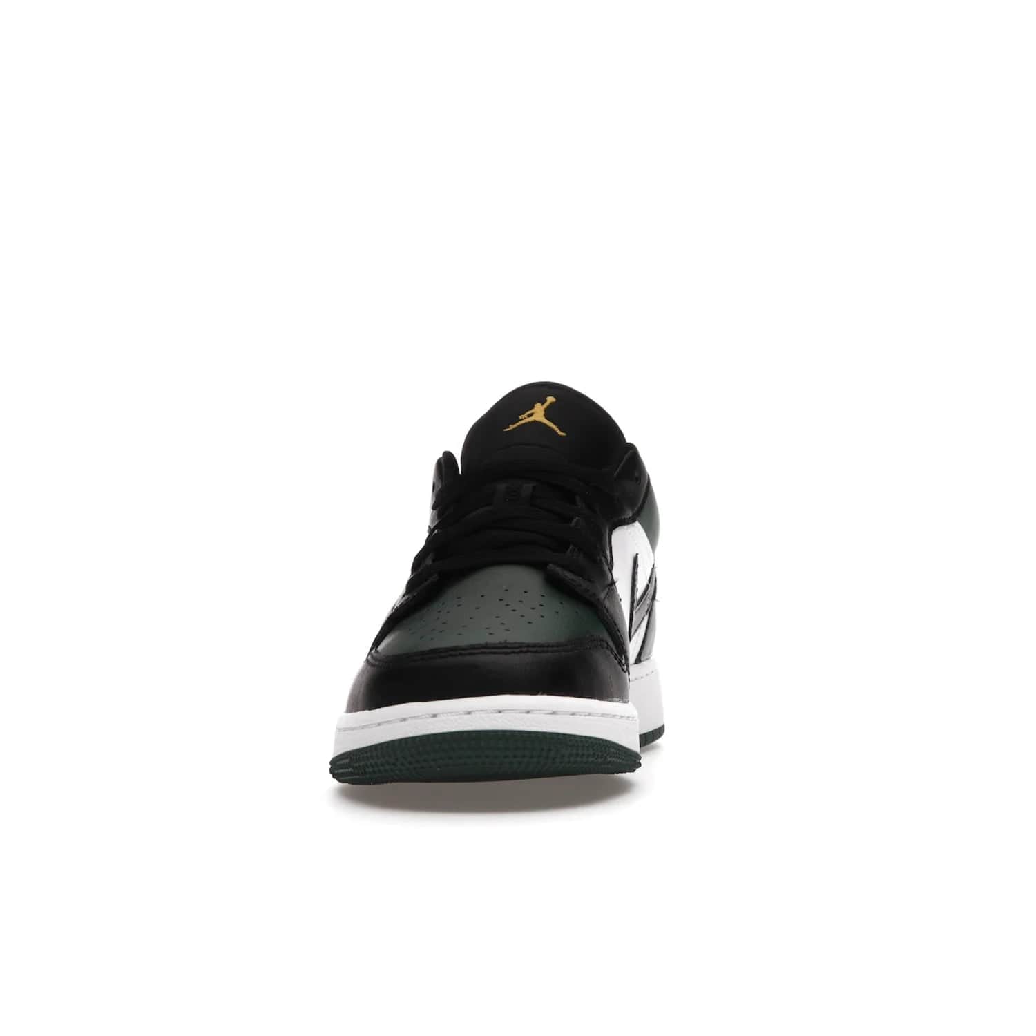 Jordan 1 Low Green Toe (GS) - Image 11 - Only at www.BallersClubKickz.com - Get the perfect low cut Jordans. Shop the Air Jordan 1 Low Noble Green GS shoes with its unique colorway and stencil Jumpman logo. Available October 2021.