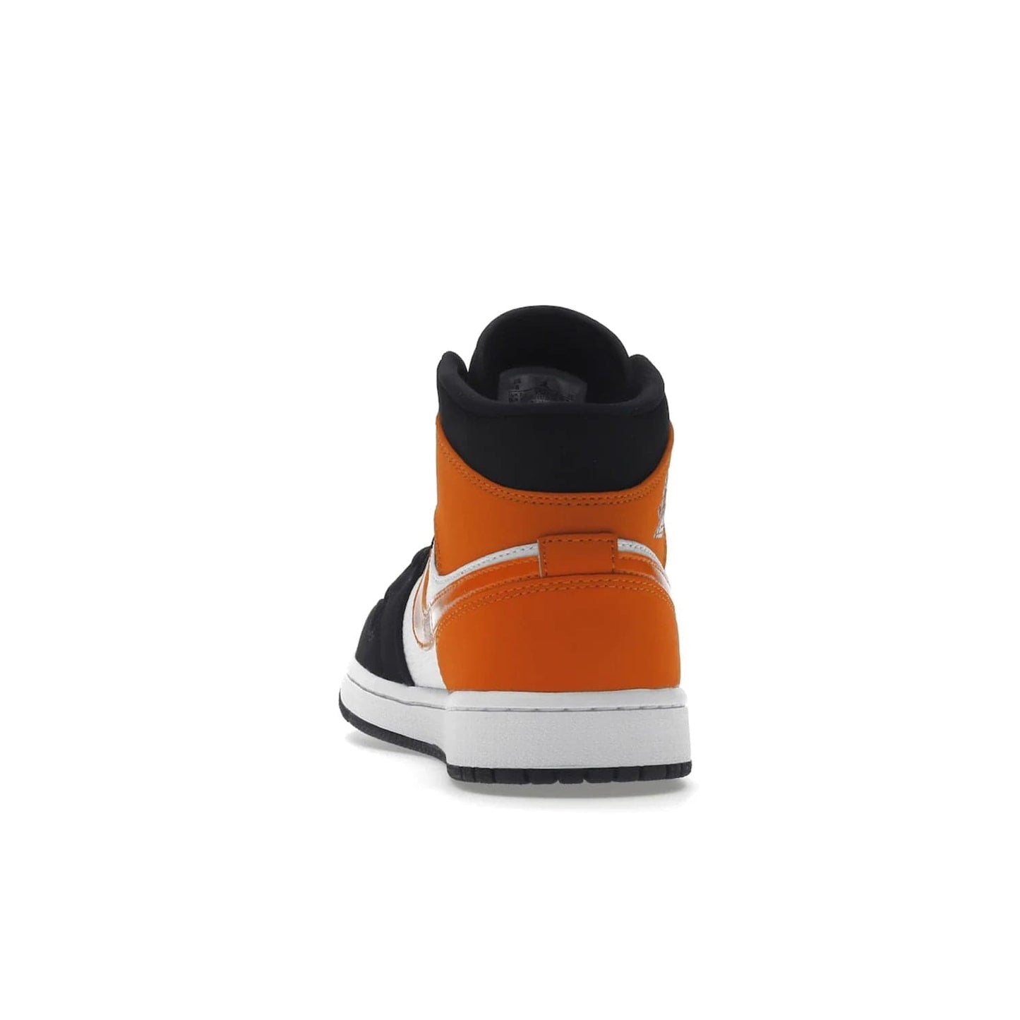 Jordan 1 Mid Shattered Backboard - Image 27 - Only at www.BallersClubKickz.com - The Air Jordan 1 Mid Shattered Backboard offers a timeless Black/White-Starfish colorway. Classic Swoosh logo and AJ insignia plus a shatterd backboard graphic on the insole. Get your pair today!