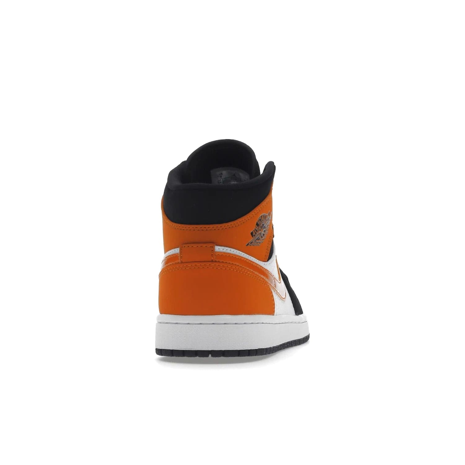 Jordan 1 Mid Shattered Backboard - Image 29 - Only at www.BallersClubKickz.com - The Air Jordan 1 Mid Shattered Backboard offers a timeless Black/White-Starfish colorway. Classic Swoosh logo and AJ insignia plus a shatterd backboard graphic on the insole. Get your pair today!