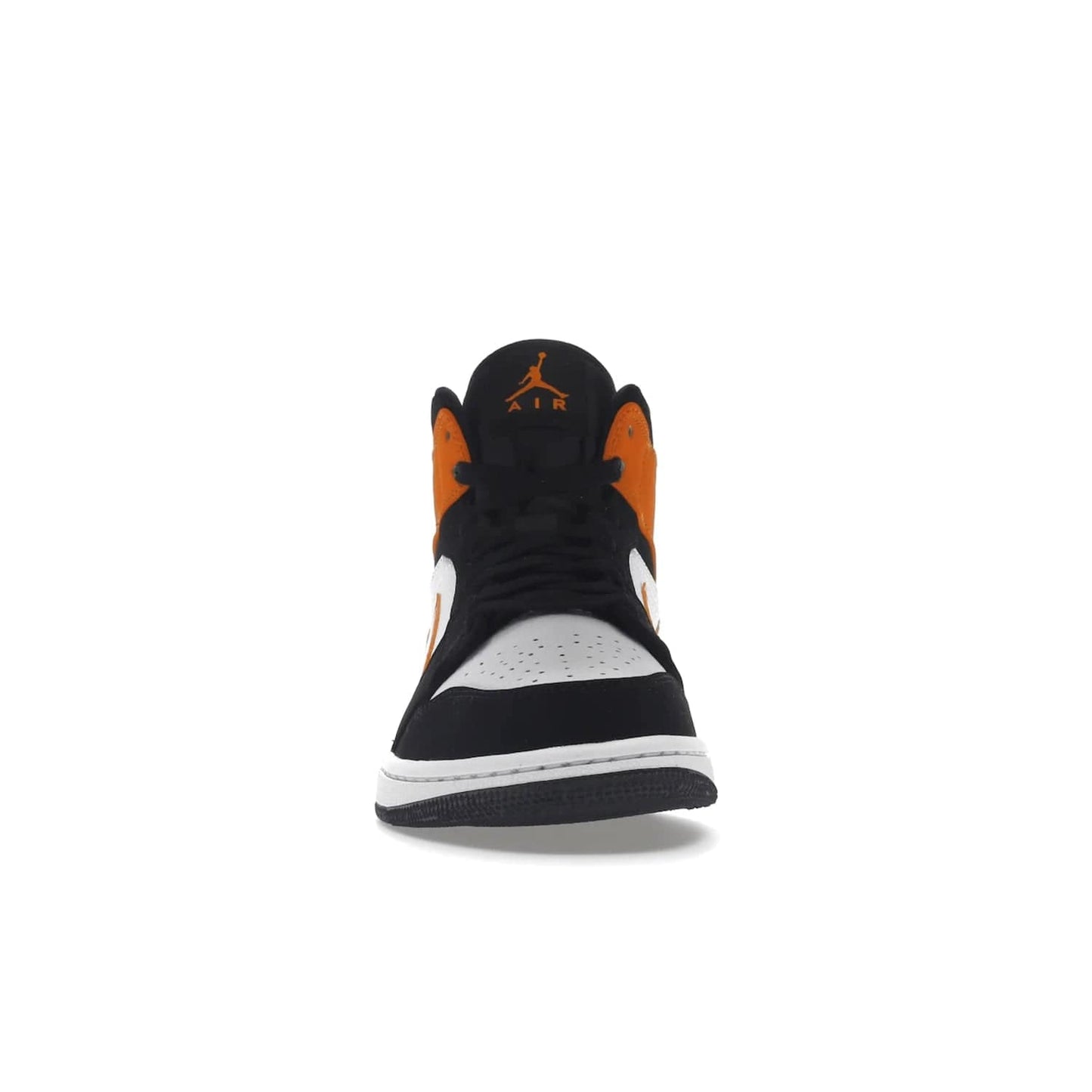 Jordan 1 Mid Shattered Backboard - Image 10 - Only at www.BallersClubKickz.com - The Air Jordan 1 Mid Shattered Backboard offers a timeless Black/White-Starfish colorway. Classic Swoosh logo and AJ insignia plus a shatterd backboard graphic on the insole. Get your pair today!