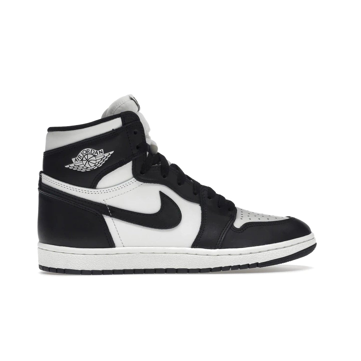 Jordan 1 Retro High 85 Black White (2023) - Image 36 - Only at www.BallersClubKickz.com - Brand new Jordan 1 Retro High 85 Black White (2023) now available. A classic color scheme of black and white leather uppers with signature Nike Air logo on the tongue. Must-have for any Air Jordan fan. Available February 15, 2023.