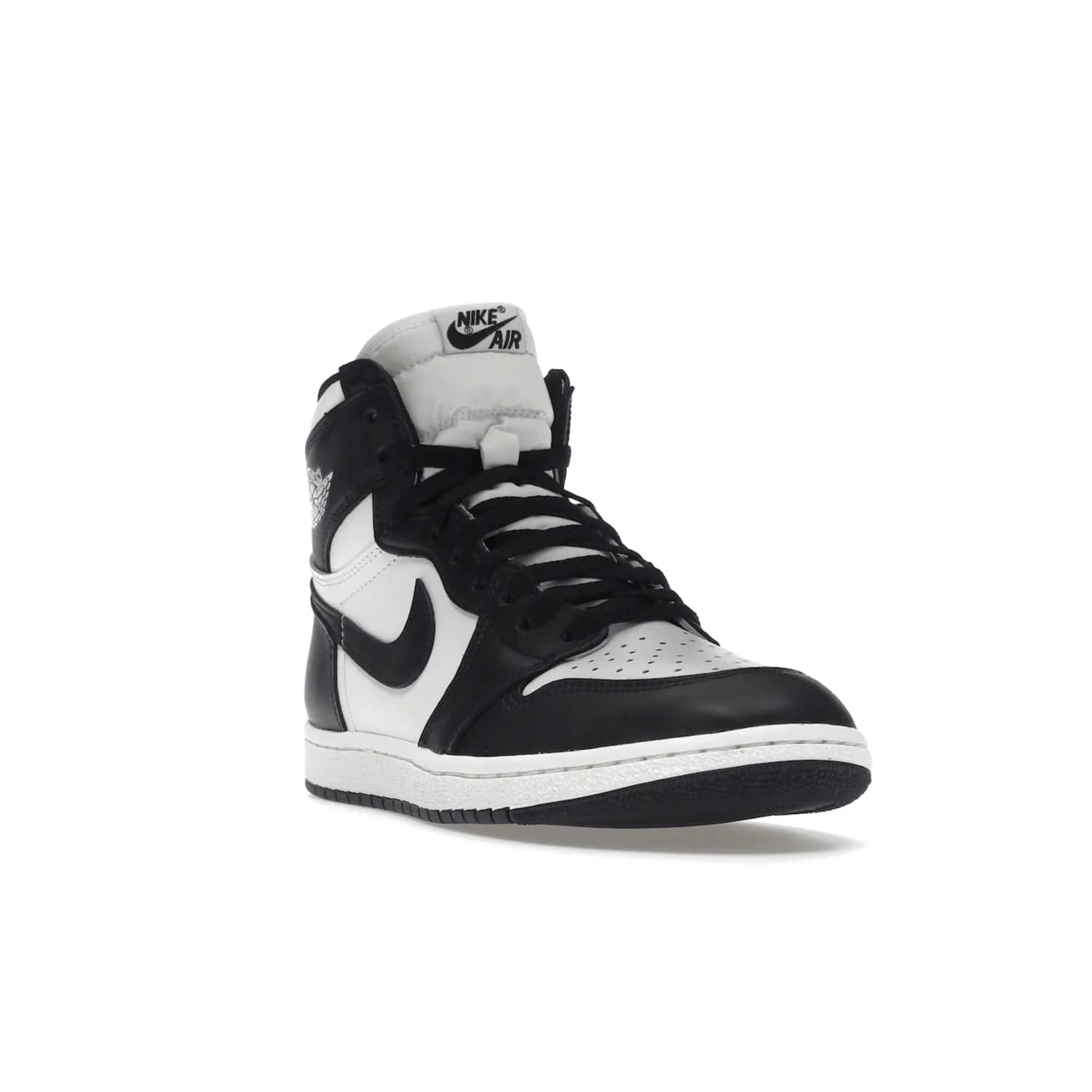 Jordan 1 Retro High 85 Black White (2023) - Image 7 - Only at www.BallersClubKickz.com - Brand new Jordan 1 Retro High 85 Black White (2023) now available. A classic color scheme of black and white leather uppers with signature Nike Air logo on the tongue. Must-have for any Air Jordan fan. Available February 15, 2023.