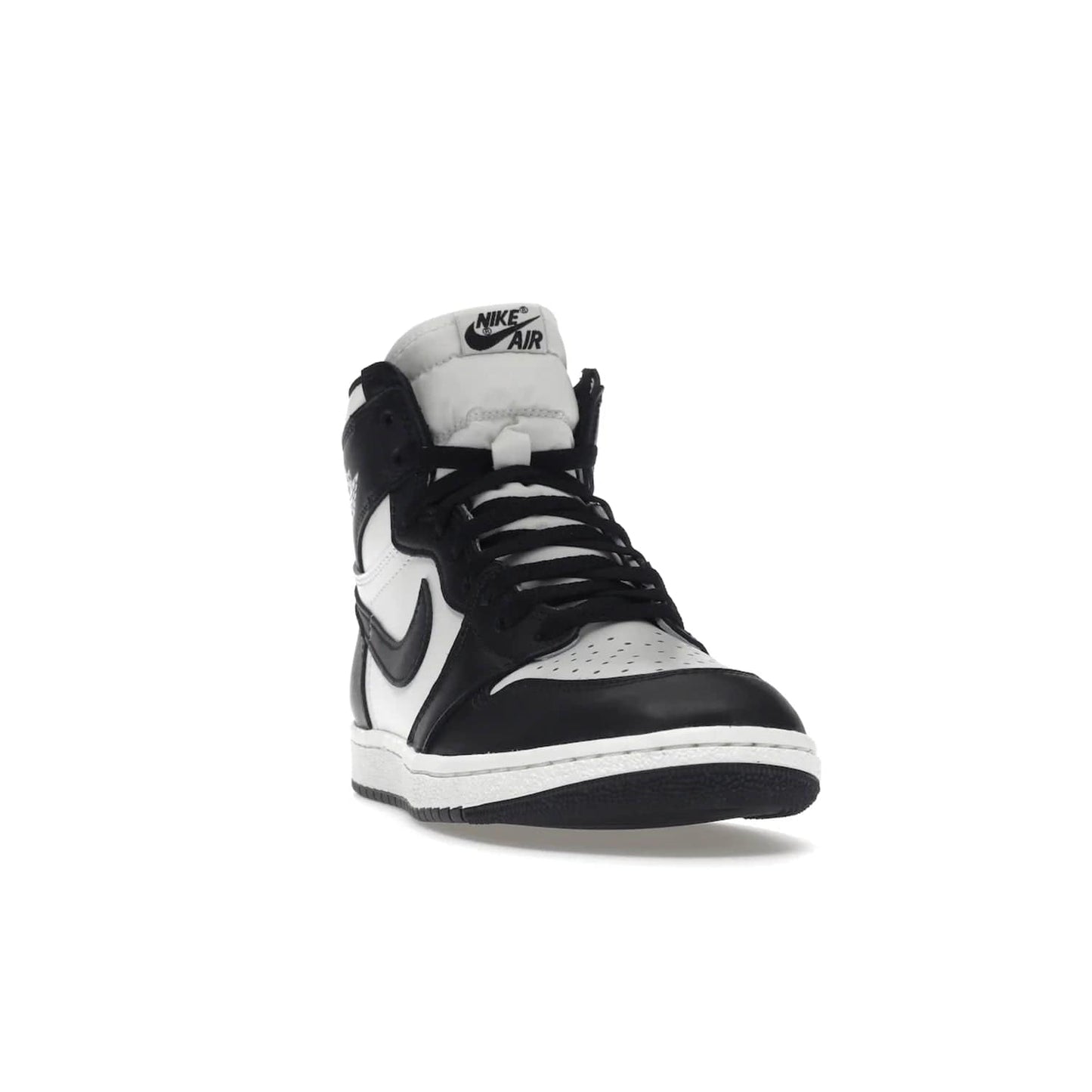 Jordan 1 Retro High 85 Black White (2023) - Image 8 - Only at www.BallersClubKickz.com - Brand new Jordan 1 Retro High 85 Black White (2023) now available. A classic color scheme of black and white leather uppers with signature Nike Air logo on the tongue. Must-have for any Air Jordan fan. Available February 15, 2023.
