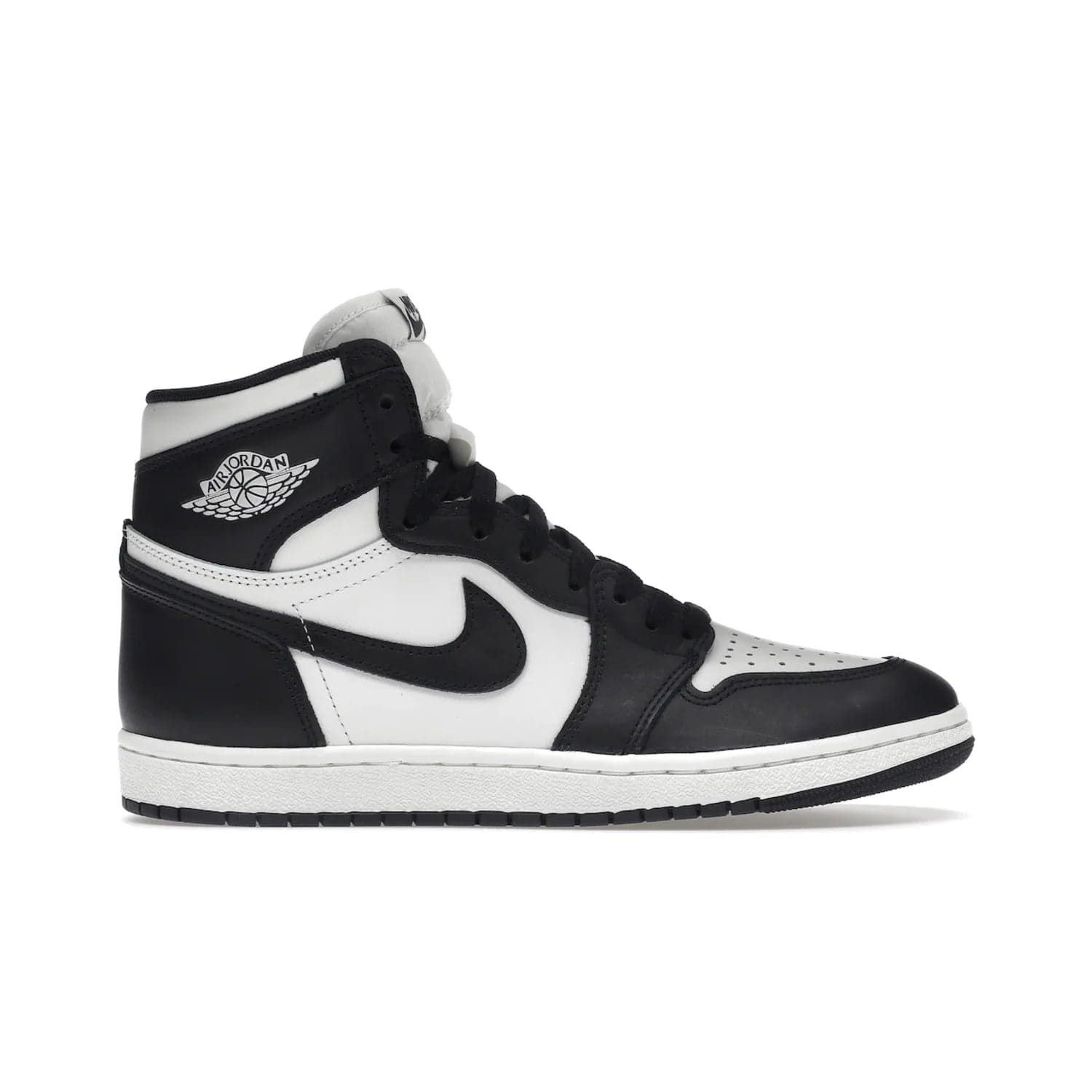 Jordan 1 Retro High 85 Black White (2023) - Image 1 - Only at www.BallersClubKickz.com - Brand new Jordan 1 Retro High 85 Black White (2023) now available. A classic color scheme of black and white leather uppers with signature Nike Air logo on the tongue. Must-have for any Air Jordan fan. Available February 15, 2023.