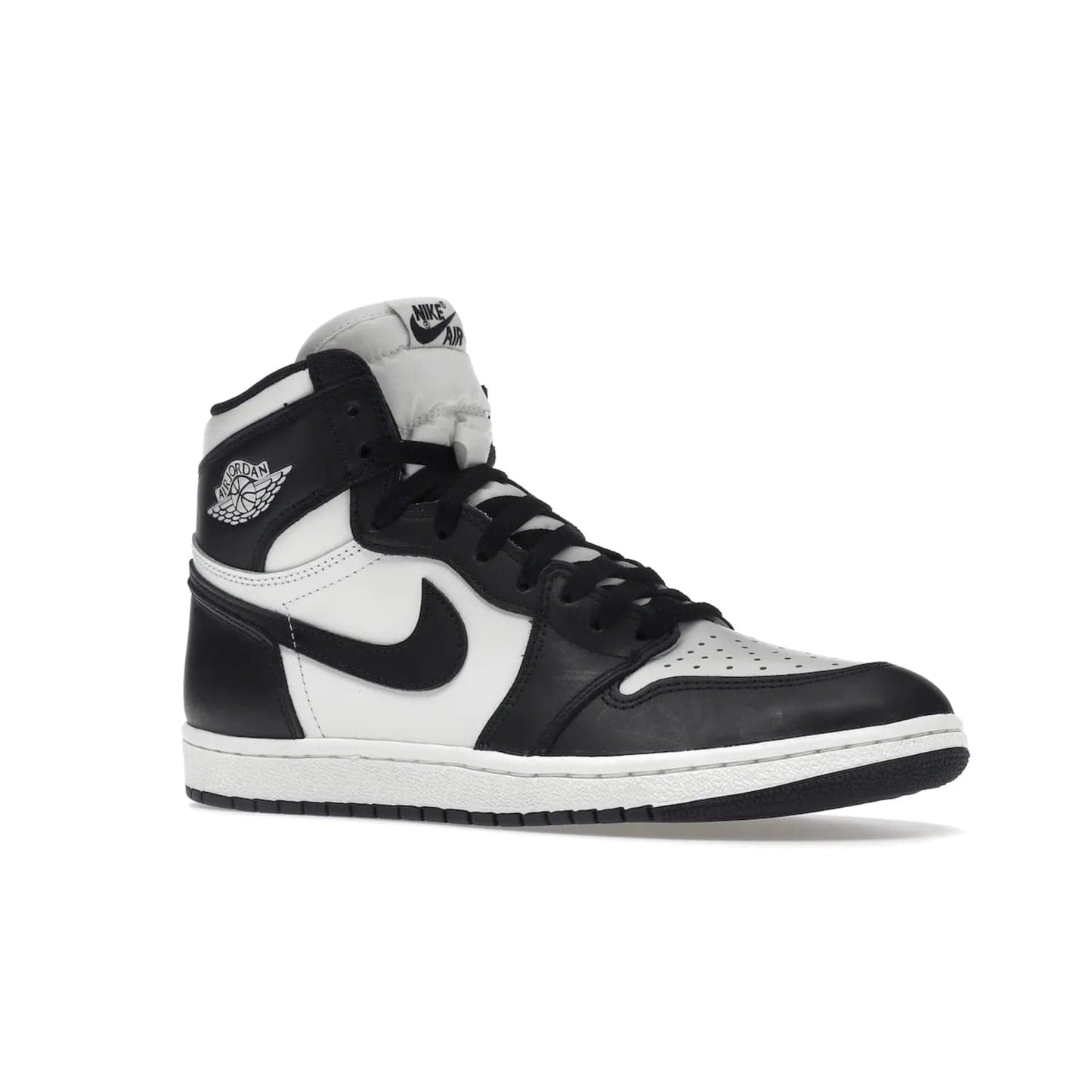 Jordan 1 Retro High 85 Black White (2023) - Image 4 - Only at www.BallersClubKickz.com - Brand new Jordan 1 Retro High 85 Black White (2023) now available. A classic color scheme of black and white leather uppers with signature Nike Air logo on the tongue. Must-have for any Air Jordan fan. Available February 15, 2023.