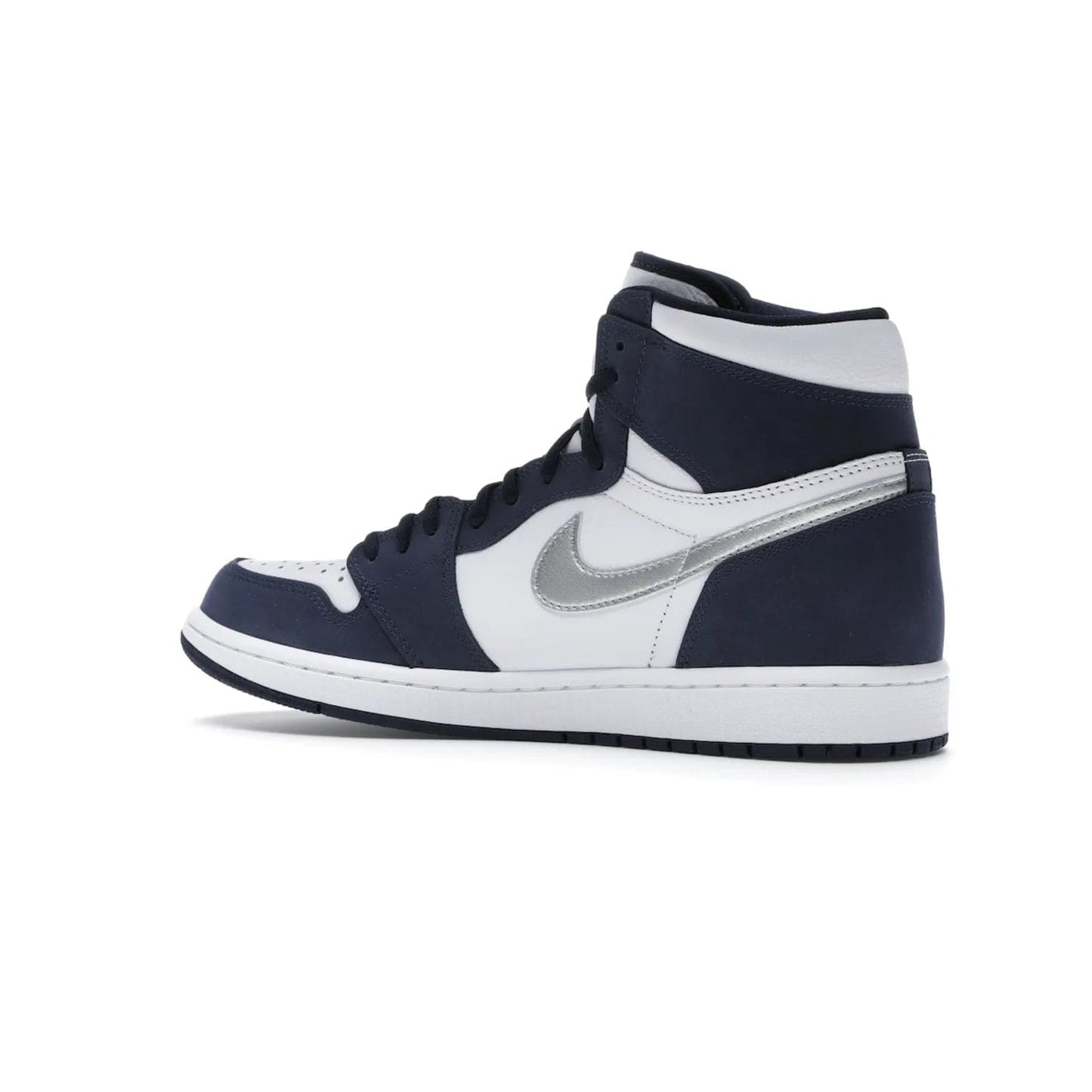 Jordan 1 Retro High COJP Midnight Navy (2020) - Image 22 - Only at www.BallersClubKickz.com - Air Jordan 1 Retro High COJP Midnight Navy - Iconic silhouette updated with a modern touch. Be ahead of the game with this timeless style. Get it now.