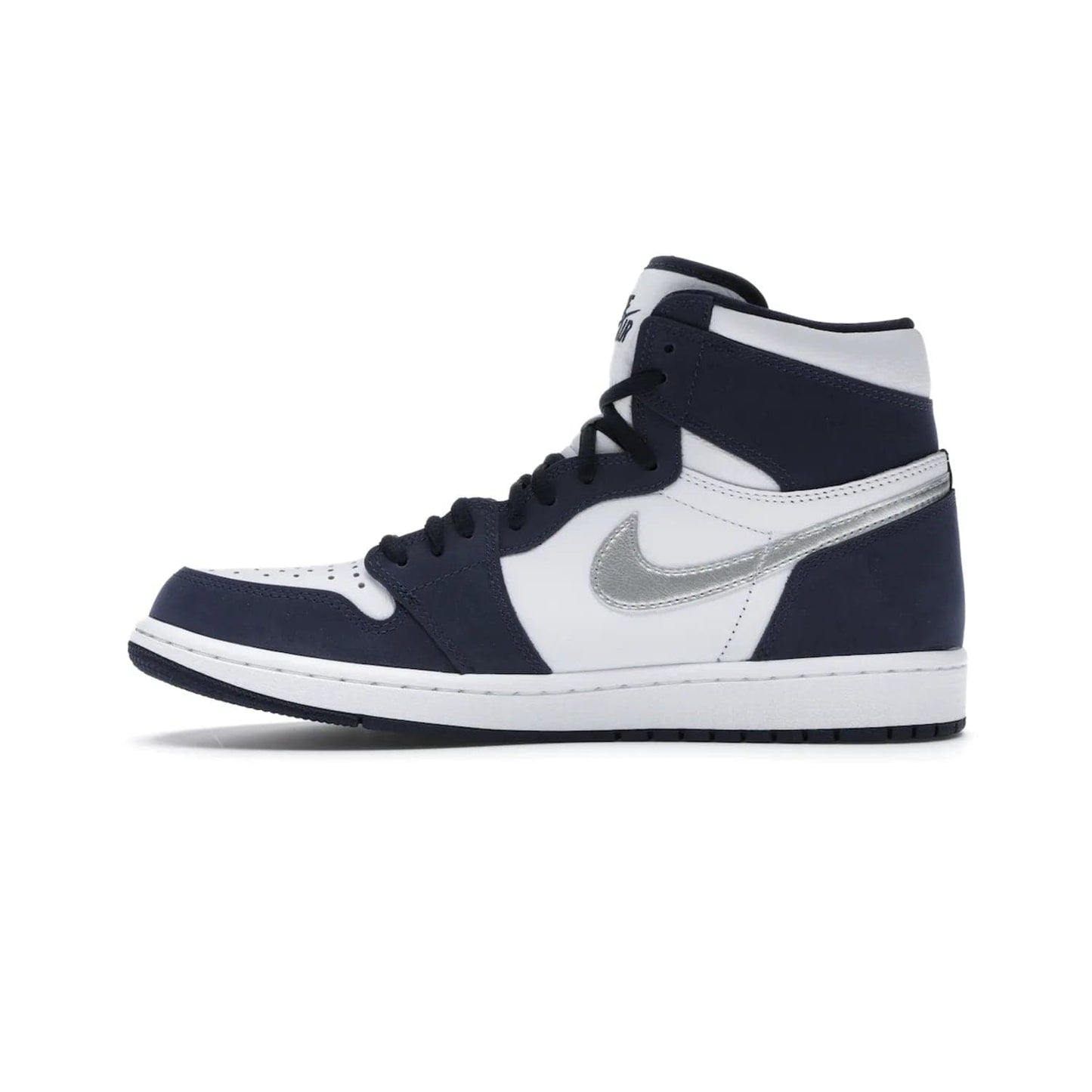 Jordan 1 Retro High COJP Midnight Navy (2020) - Image 19 - Only at www.BallersClubKickz.com - Air Jordan 1 Retro High COJP Midnight Navy - Iconic silhouette updated with a modern touch. Be ahead of the game with this timeless style. Get it now.
