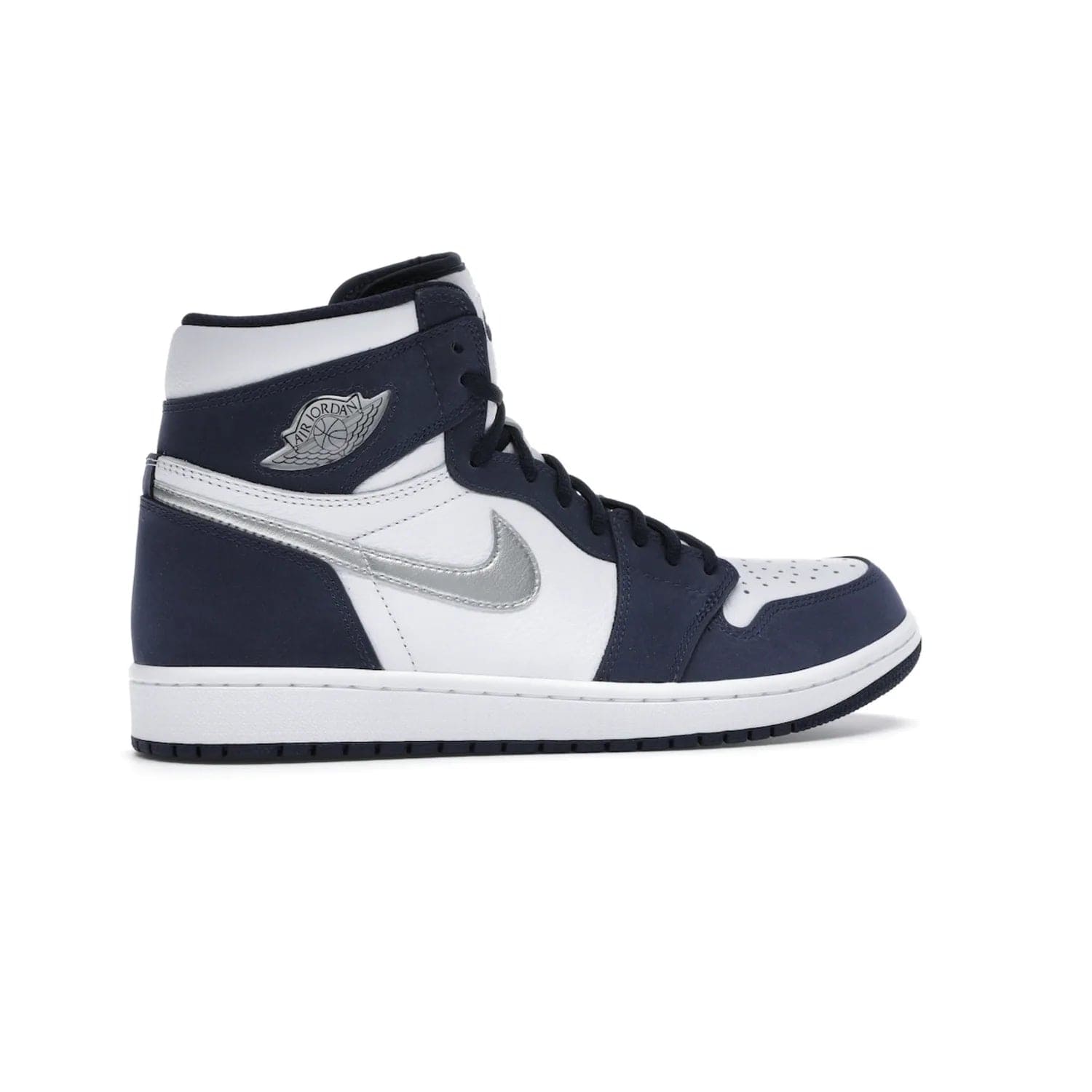 Jordan 1 Retro High COJP Midnight Navy (2020) - Image 35 - Only at www.BallersClubKickz.com - Air Jordan 1 Retro High COJP Midnight Navy - Iconic silhouette updated with a modern touch. Be ahead of the game with this timeless style. Get it now.